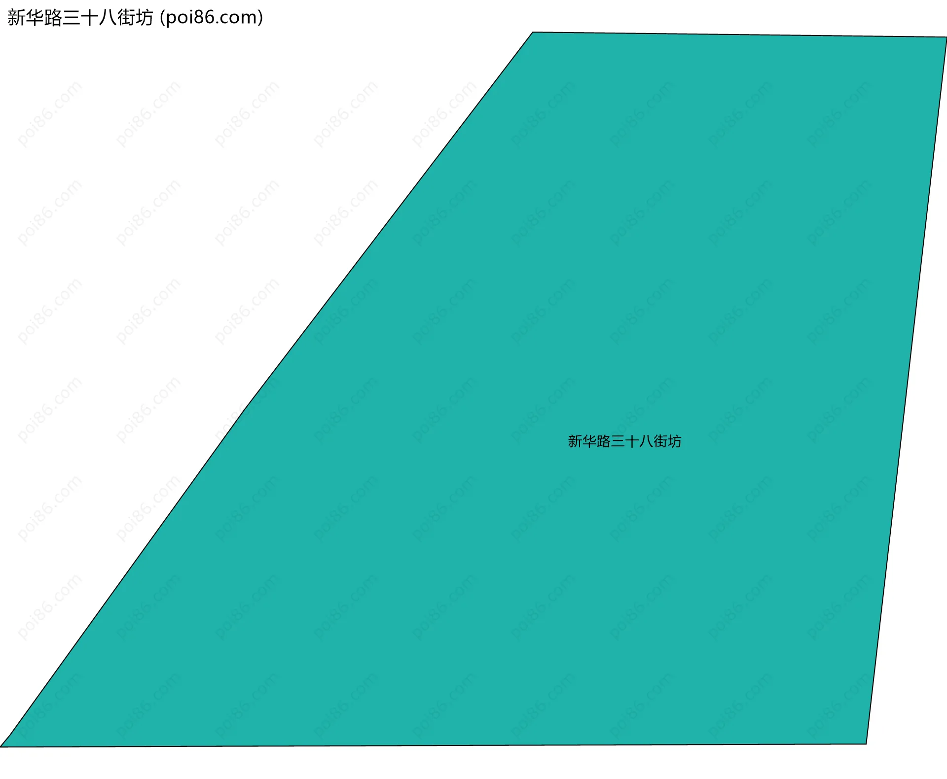 新华路三十八街坊边界地图