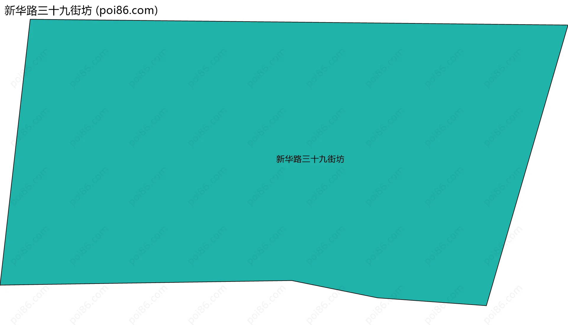 新华路三十九街坊边界地图