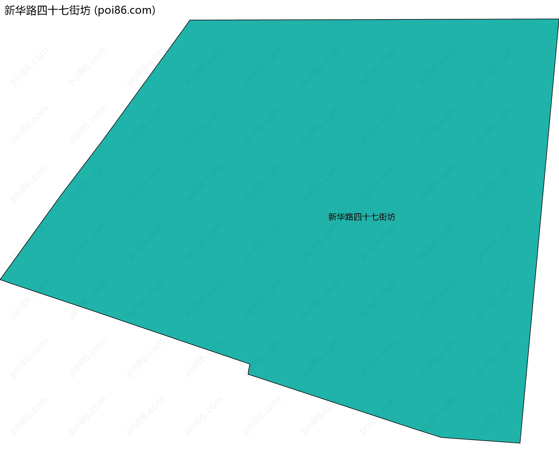 新华路四十七街坊边界地图