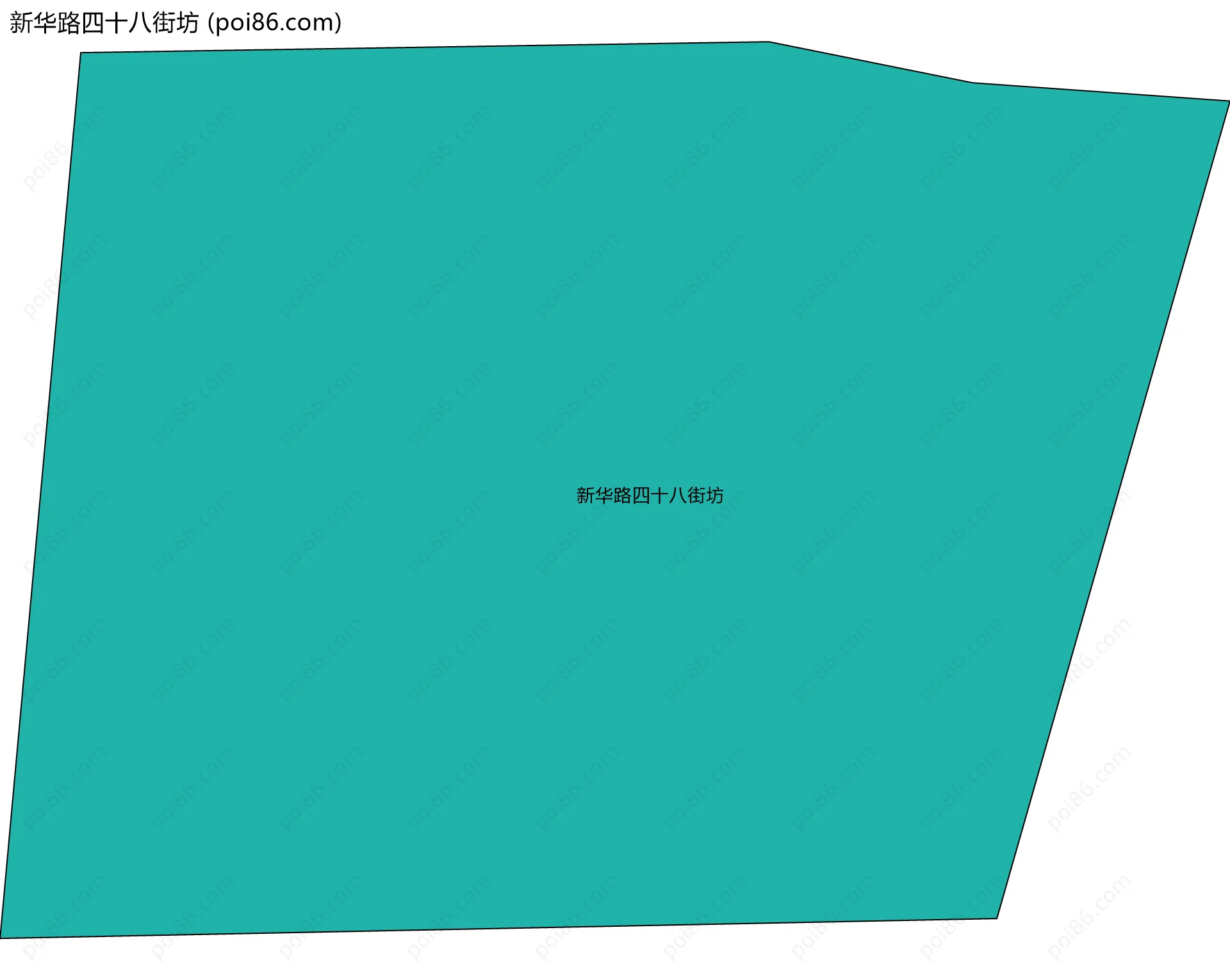 新华路四十八街坊边界地图