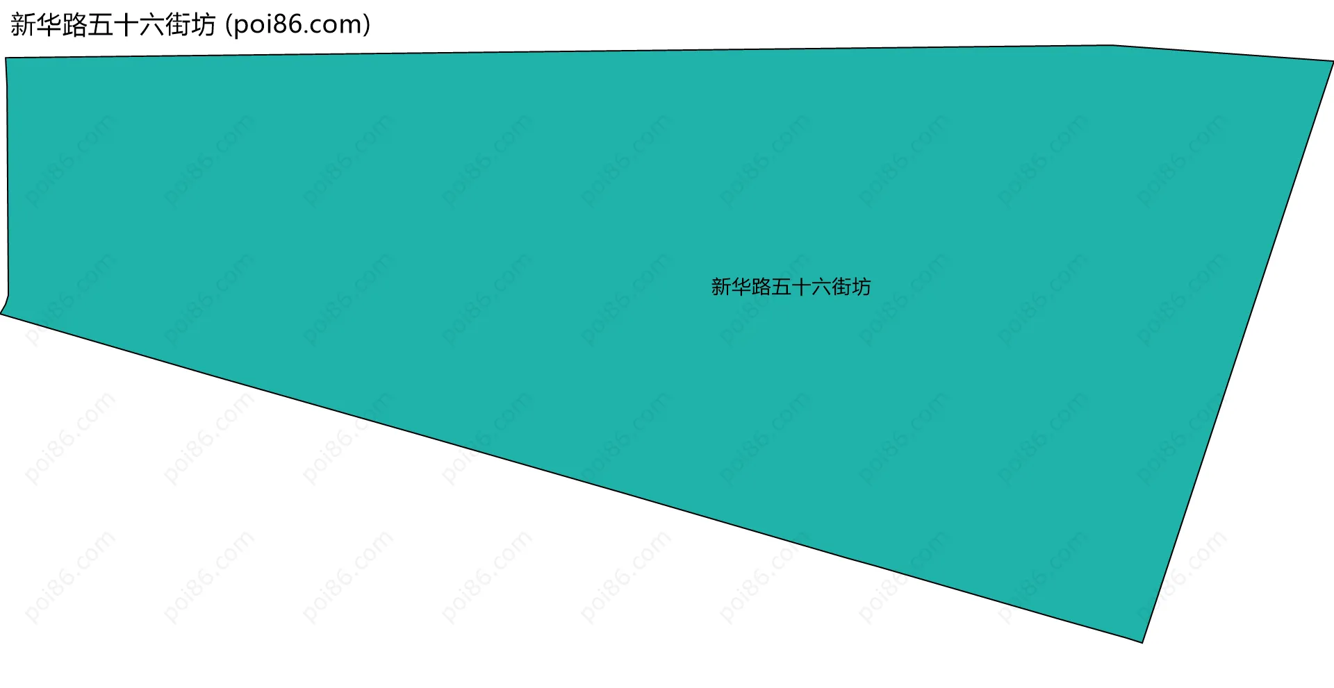 新华路五十六街坊边界地图