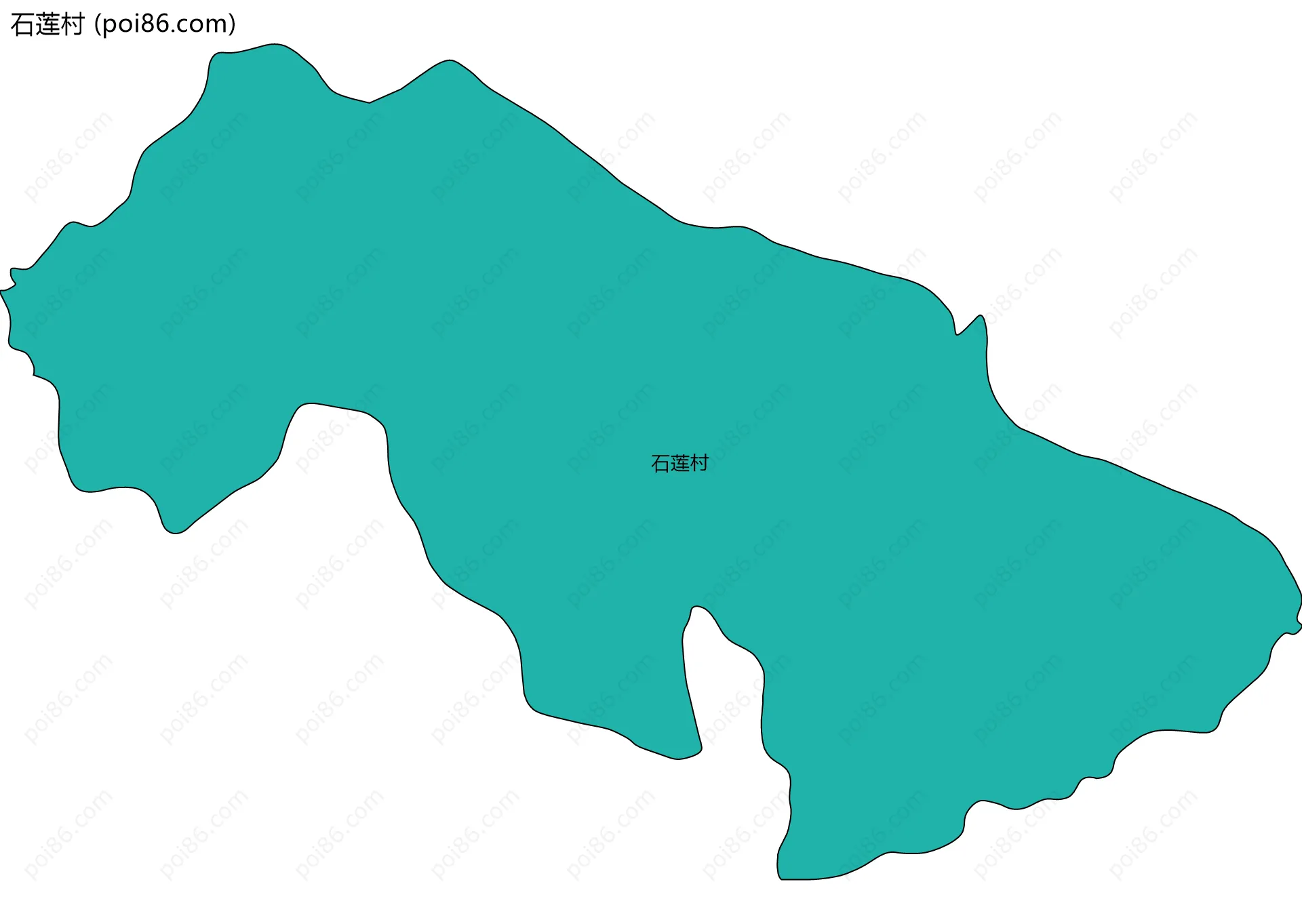 石莲村边界地图