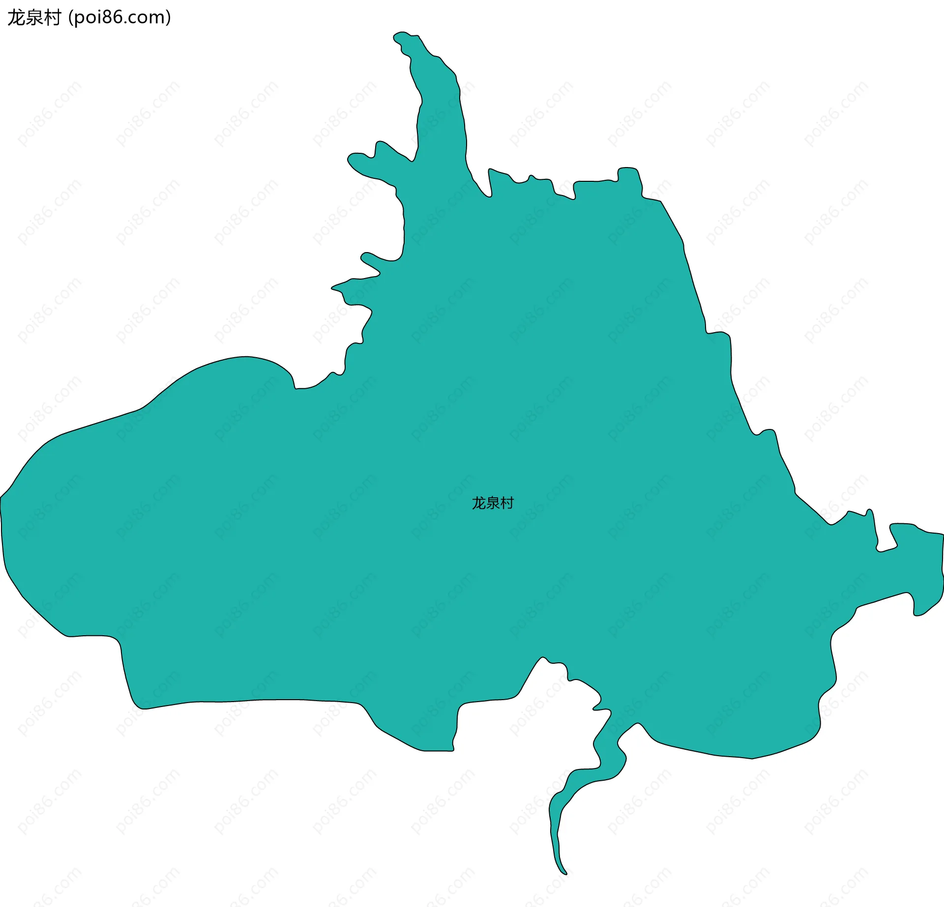 龙泉村边界地图