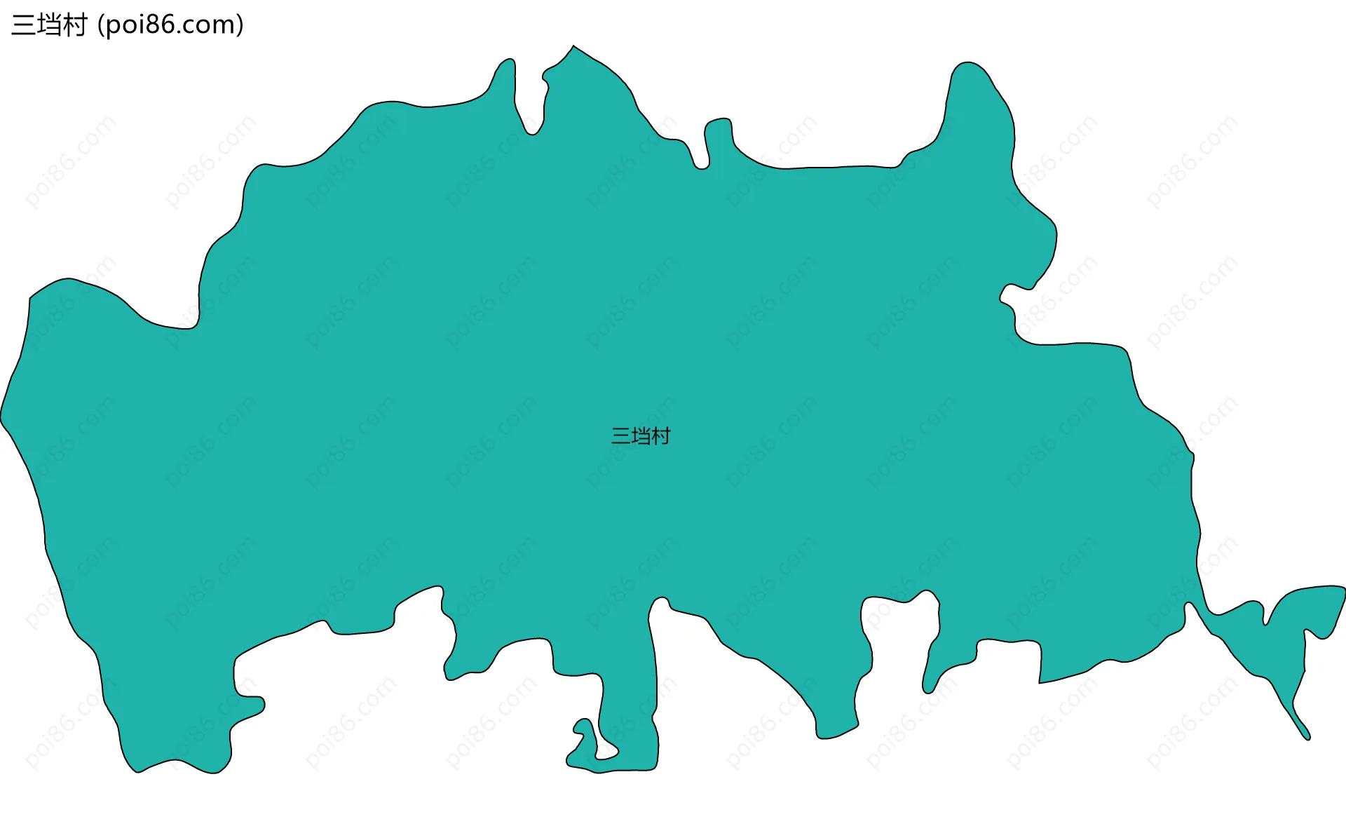 三垱村边界地图