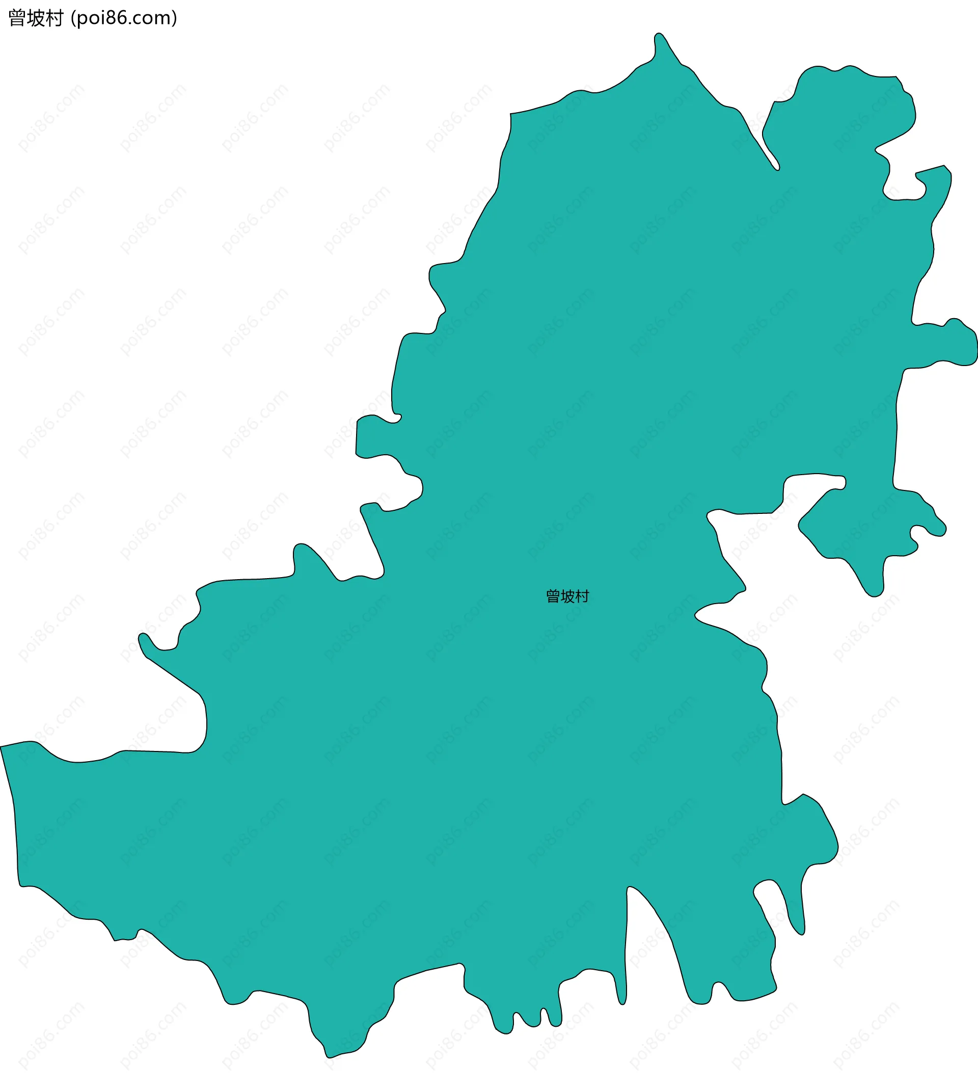 曾坡村边界地图