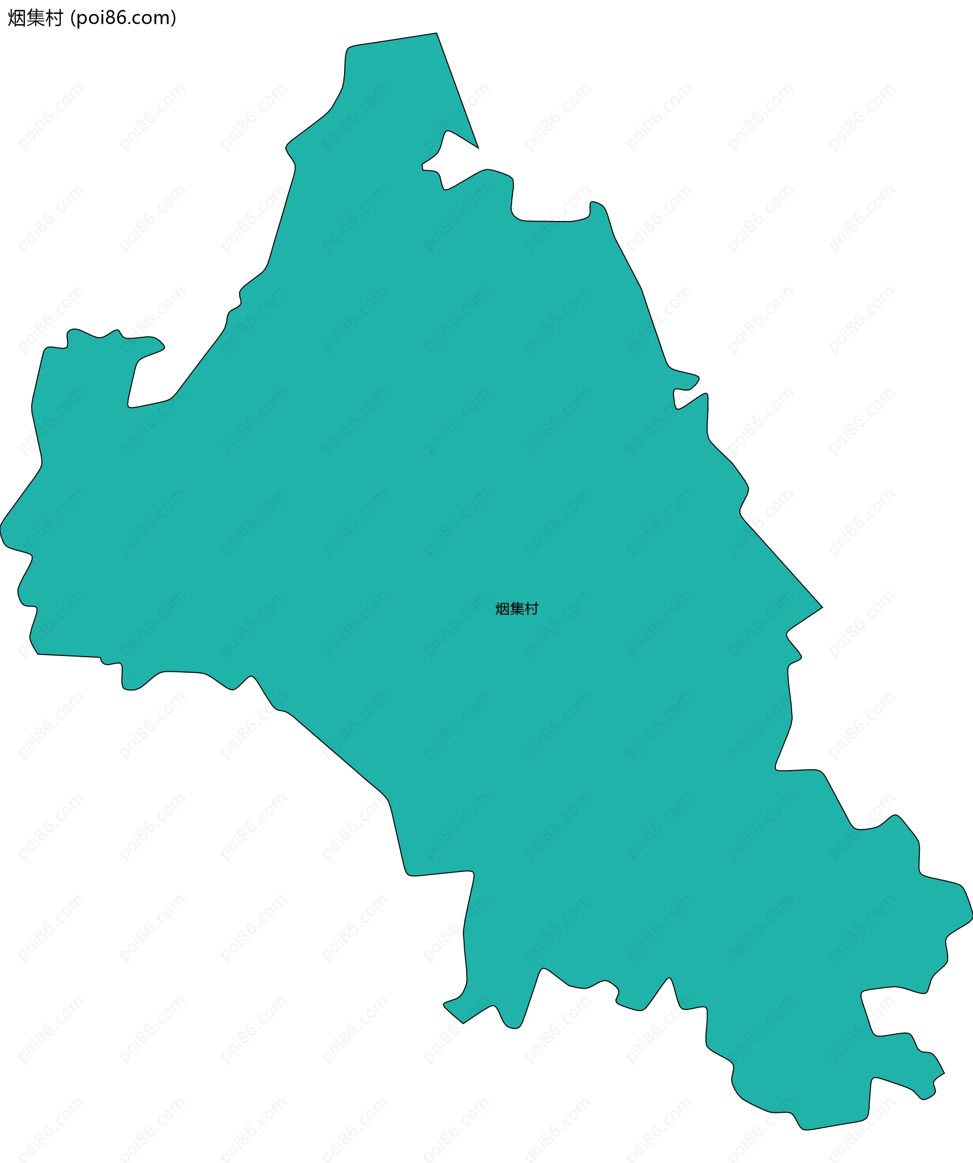 烟集村边界地图