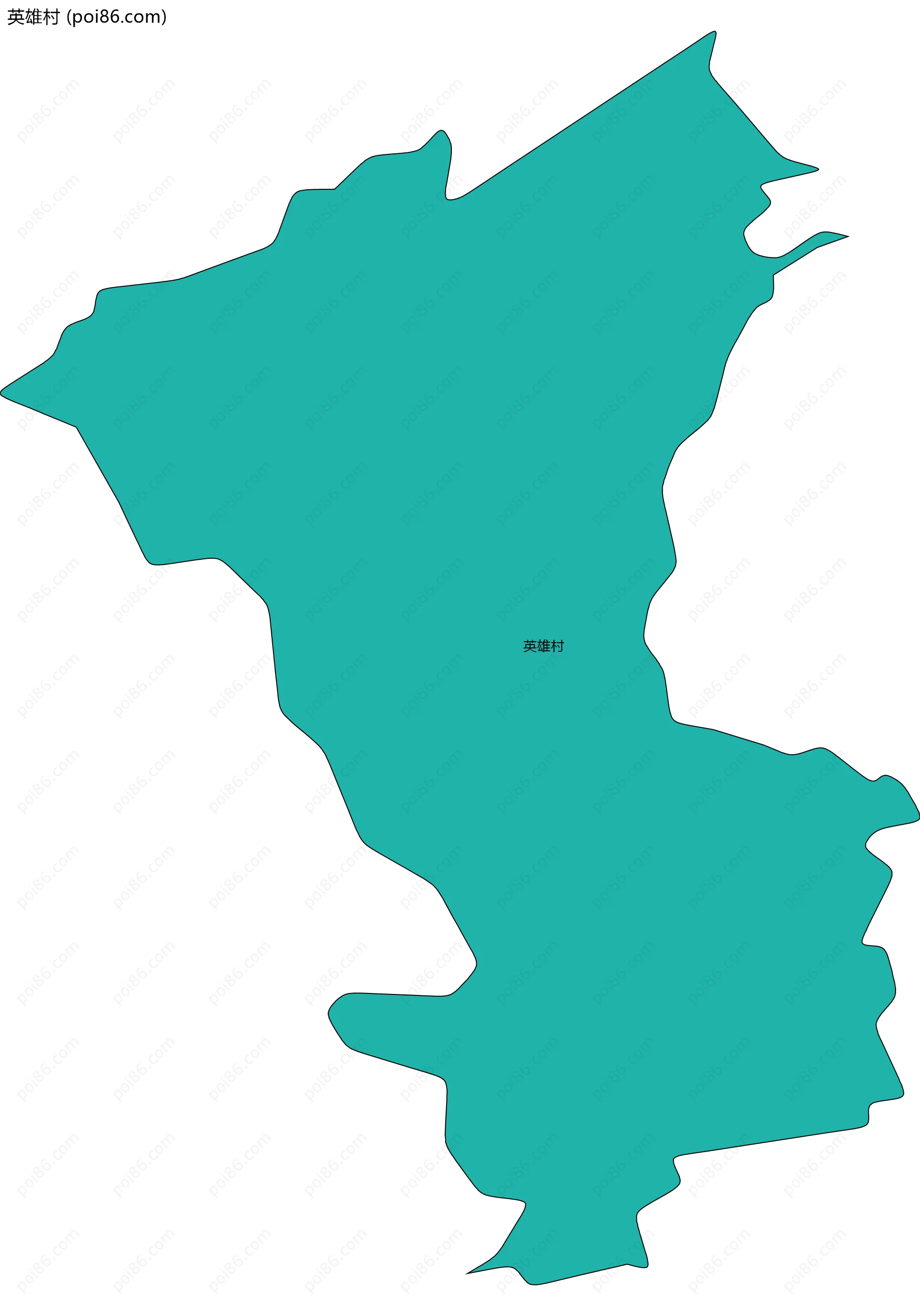 英雄村边界地图