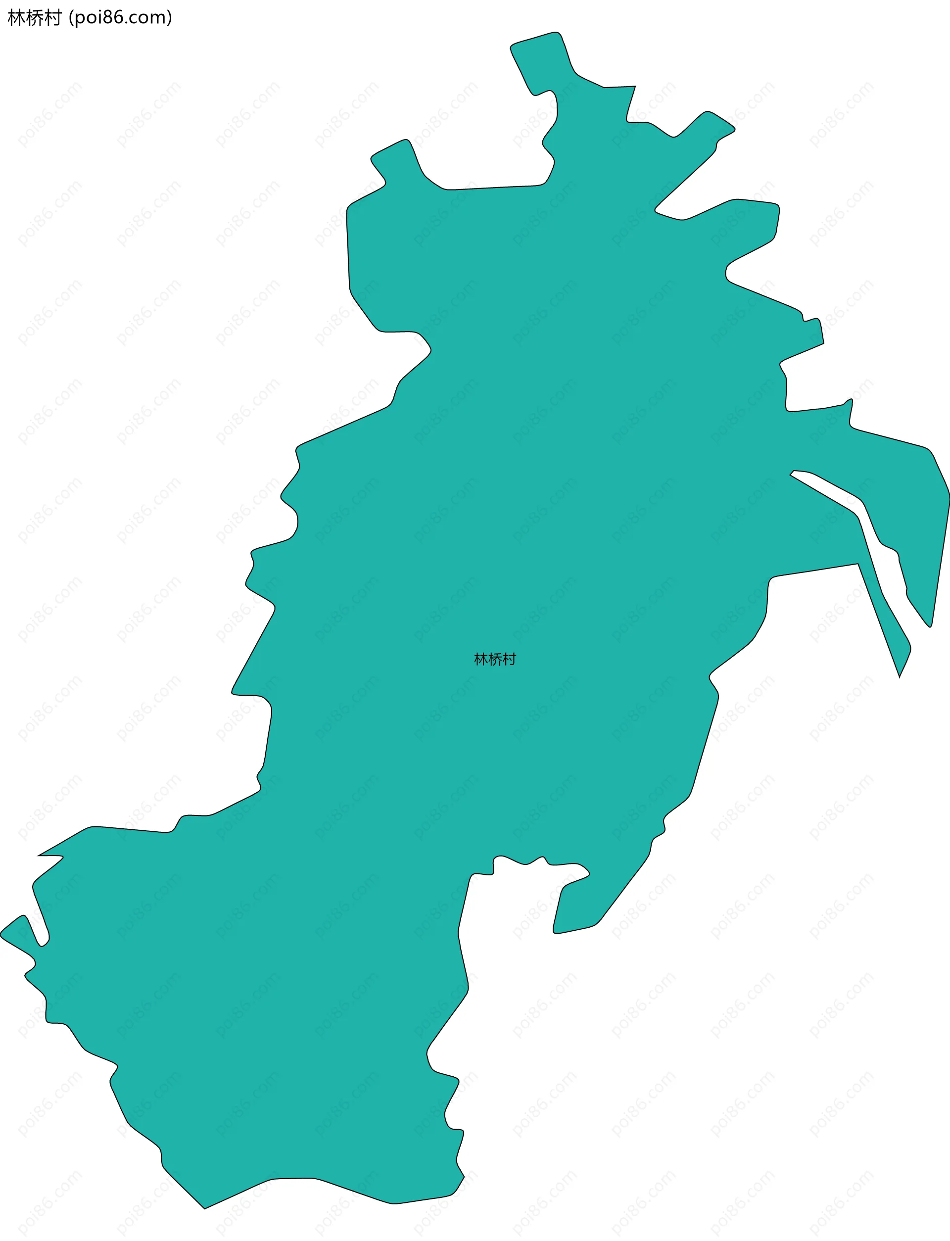 林桥村边界地图