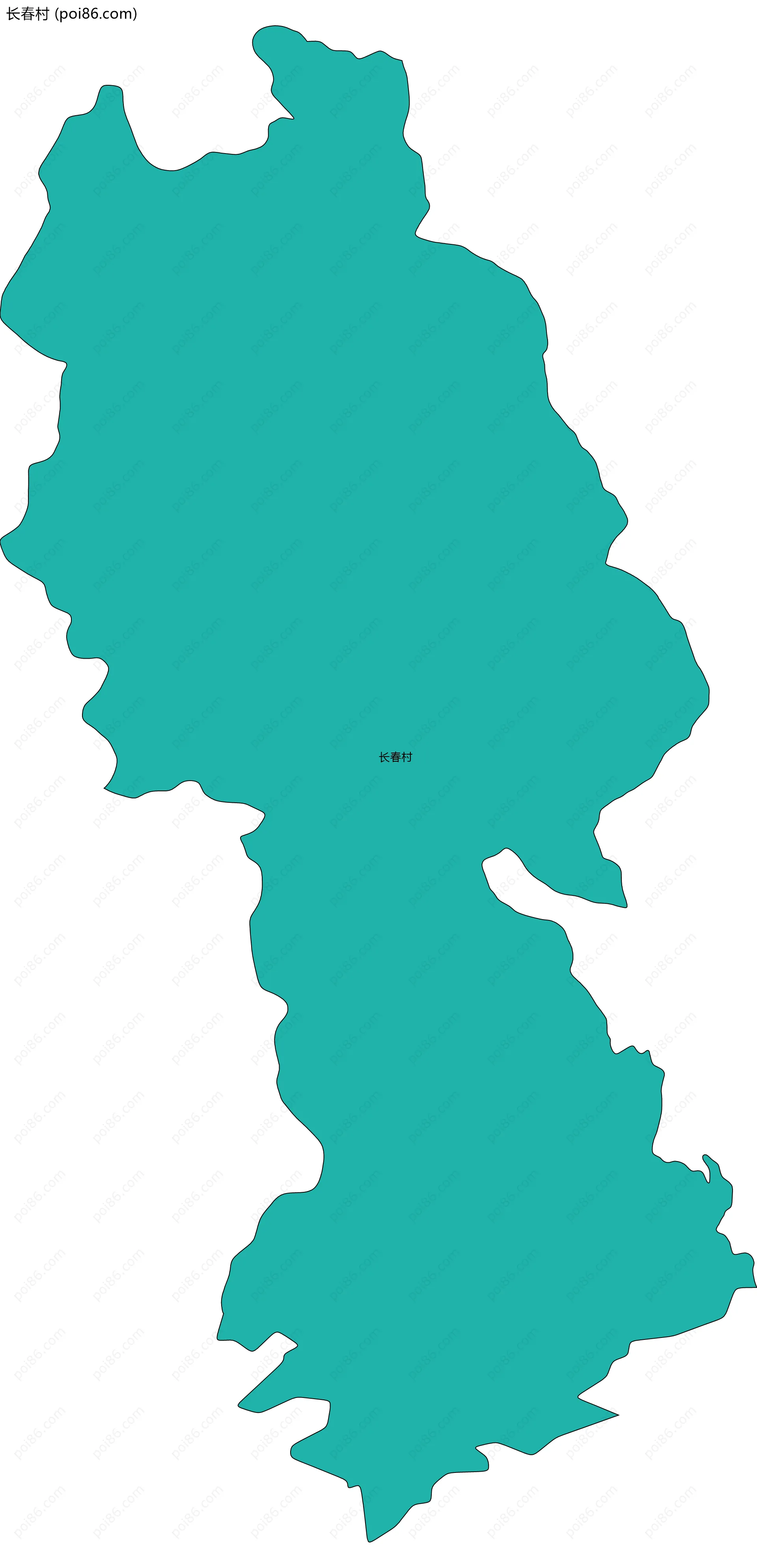 长春村边界地图