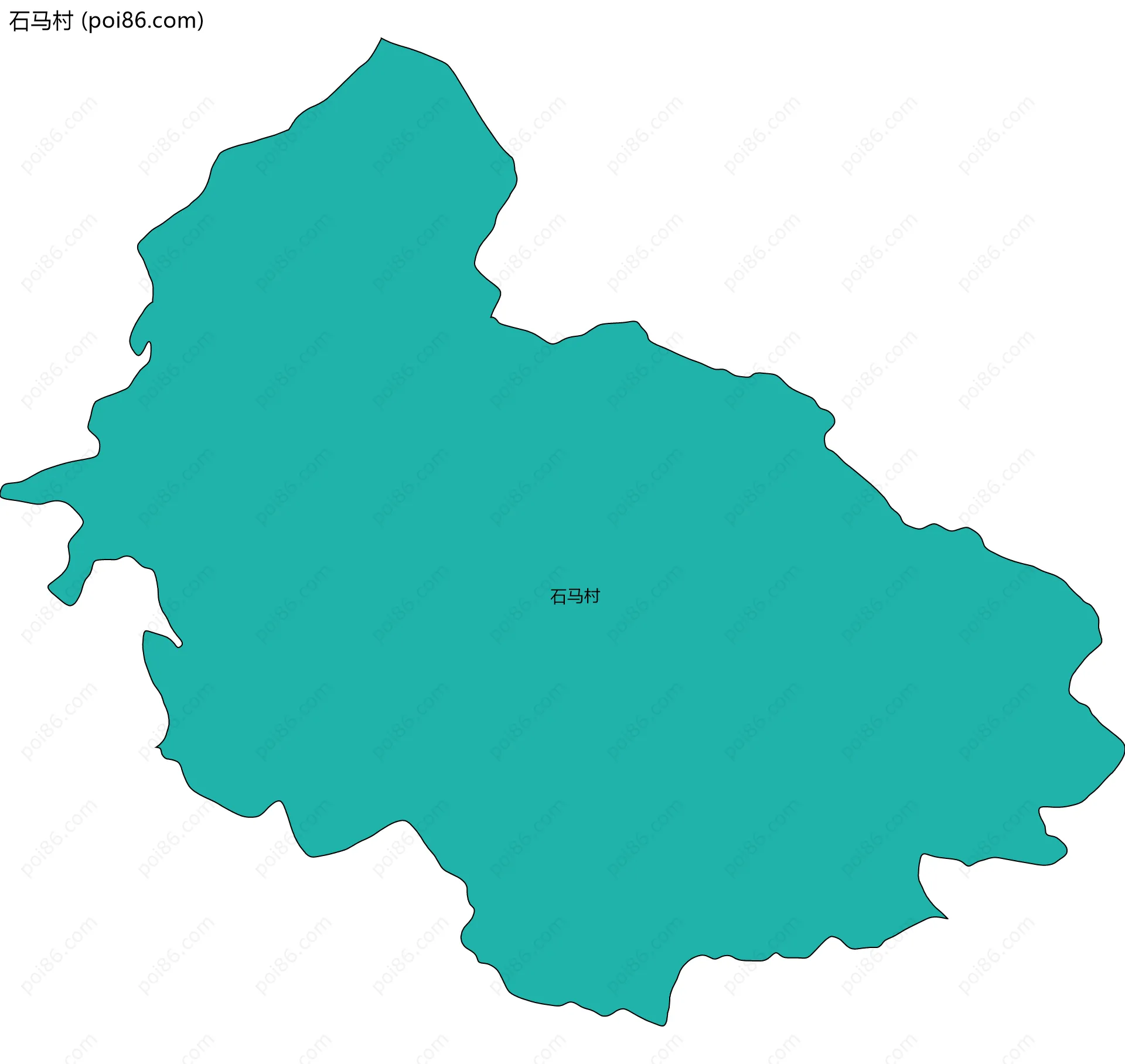 石马村边界地图