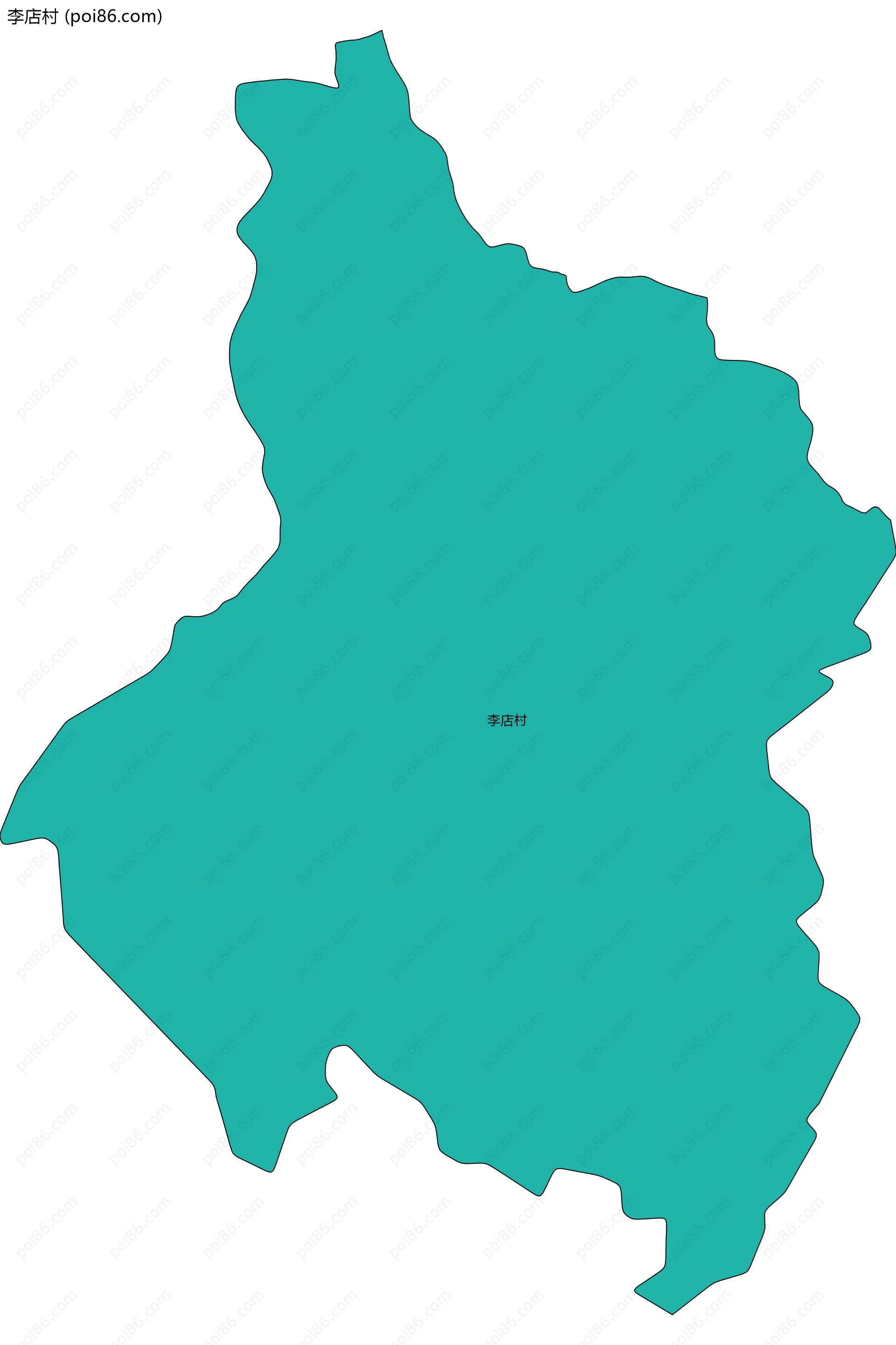 李店村边界地图