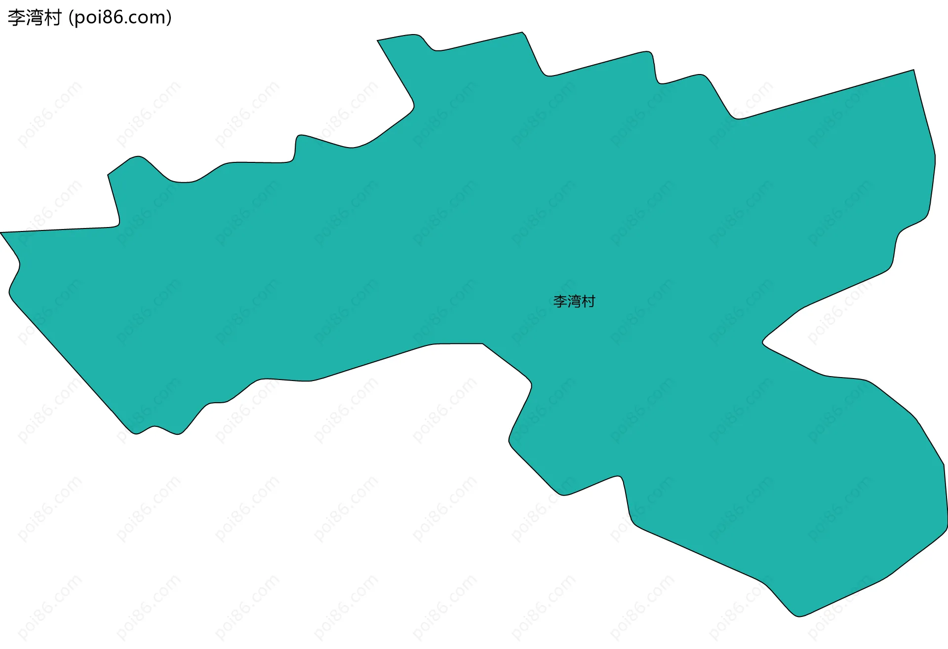 李湾村边界地图