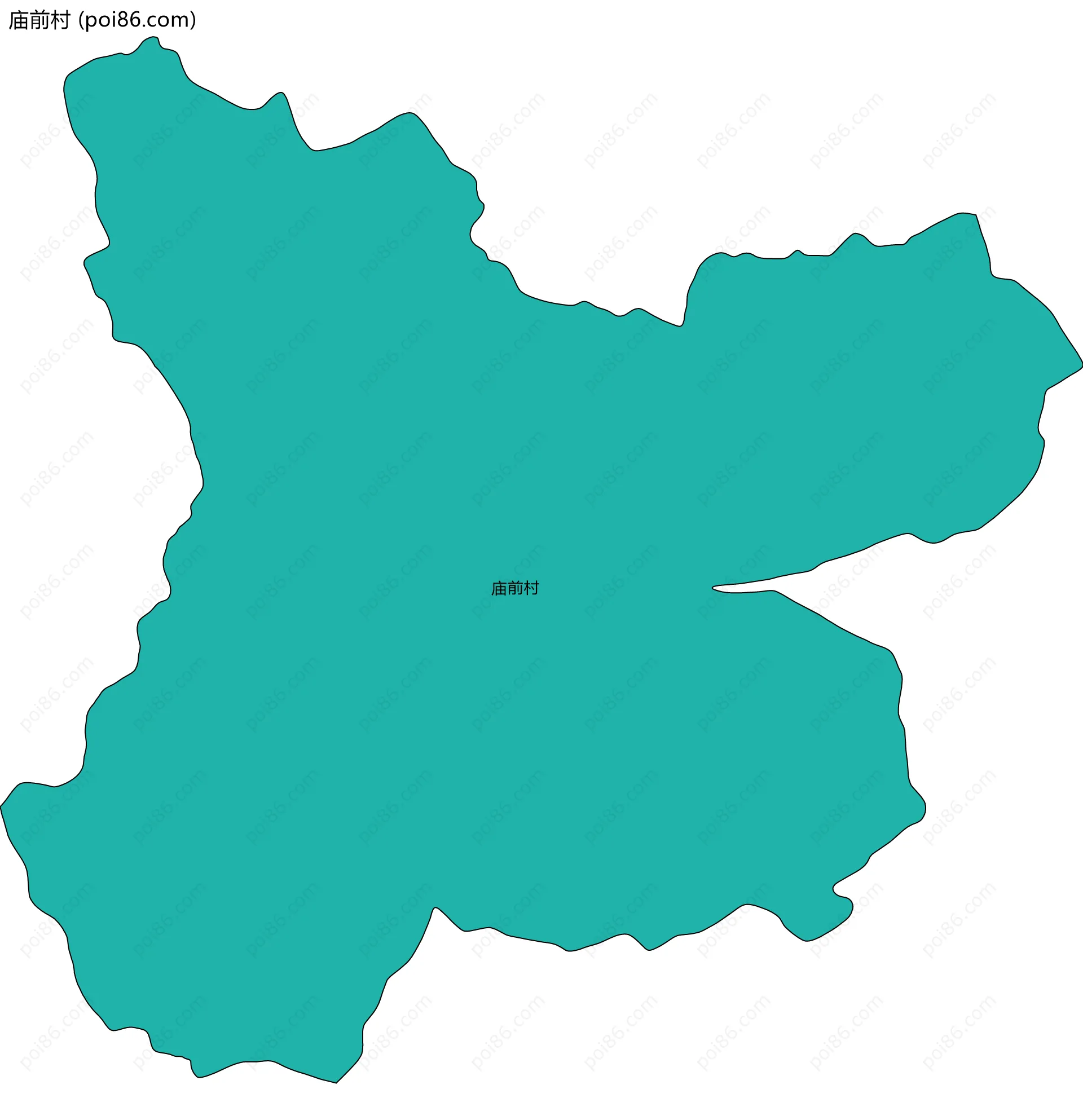 庙前村边界地图