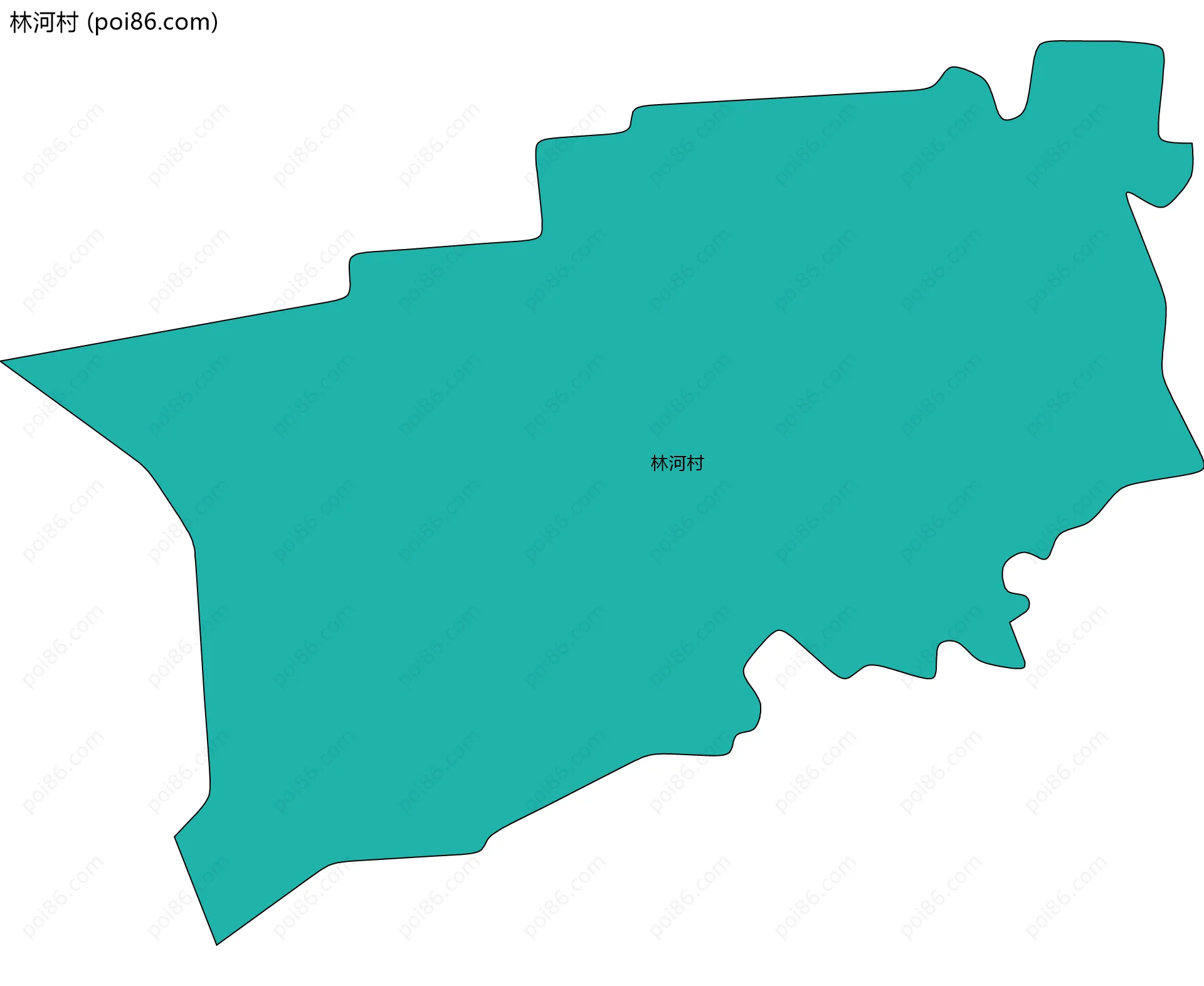 林河村边界地图