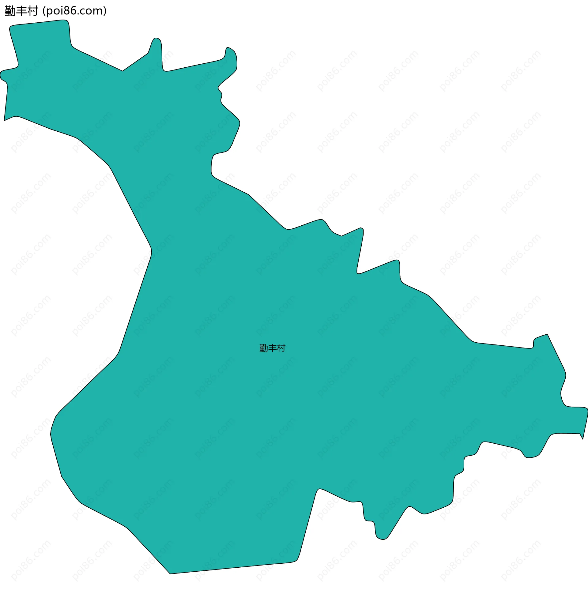 勤丰村边界地图