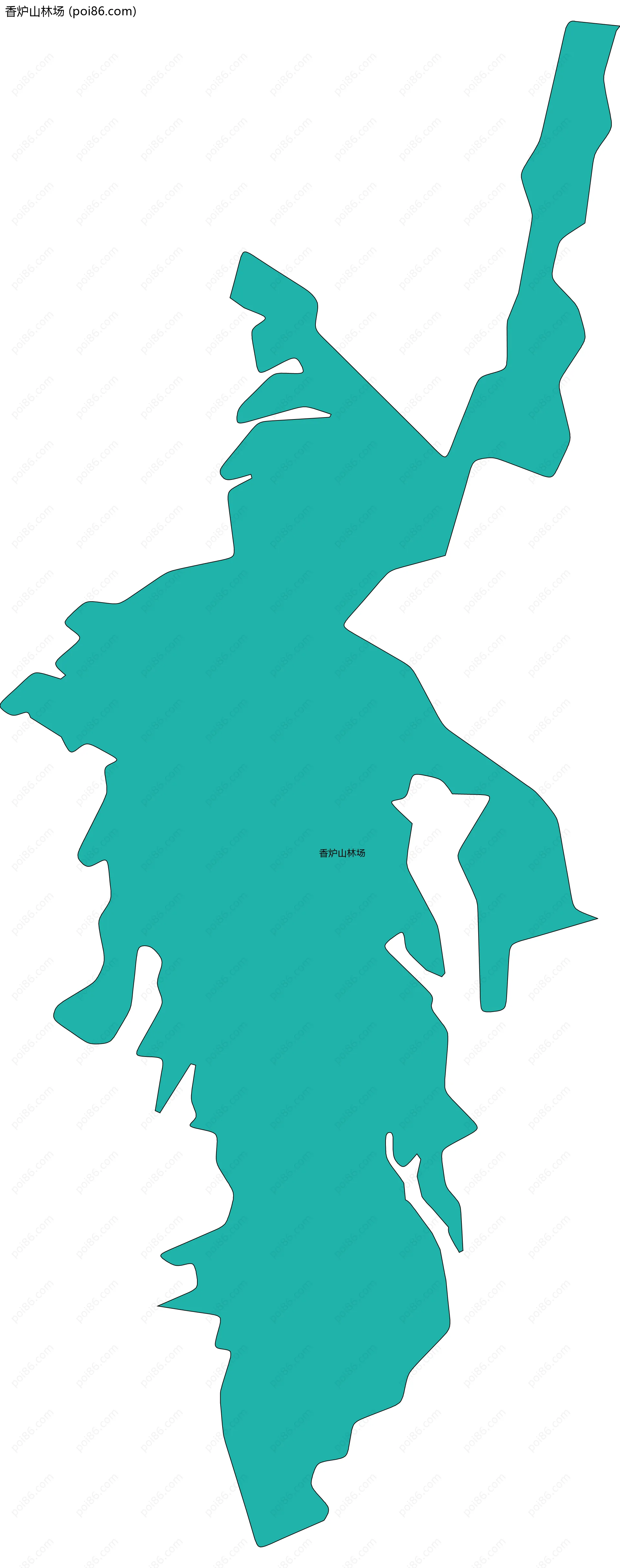 香炉山林场边界地图