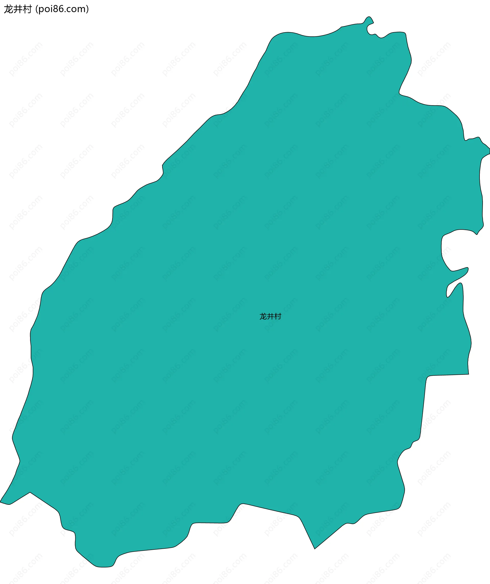 龙井村边界地图