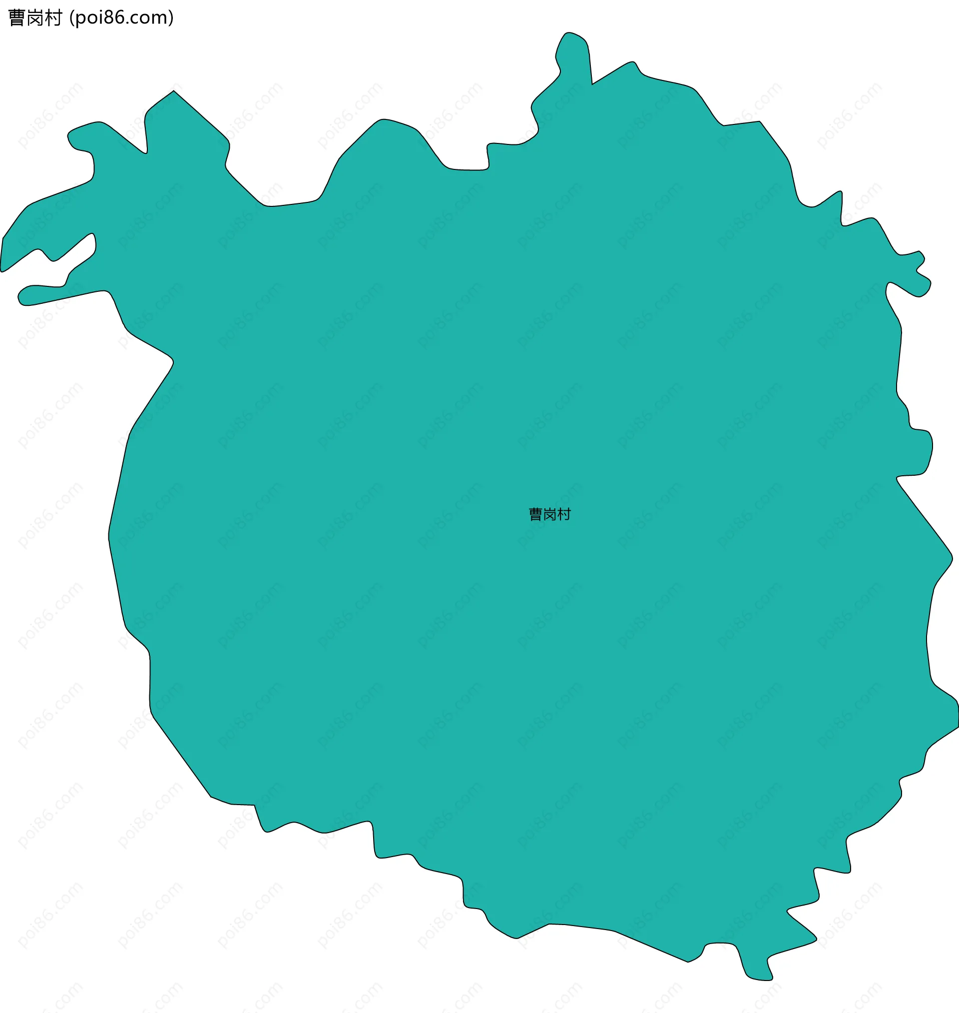 曹岗村边界地图