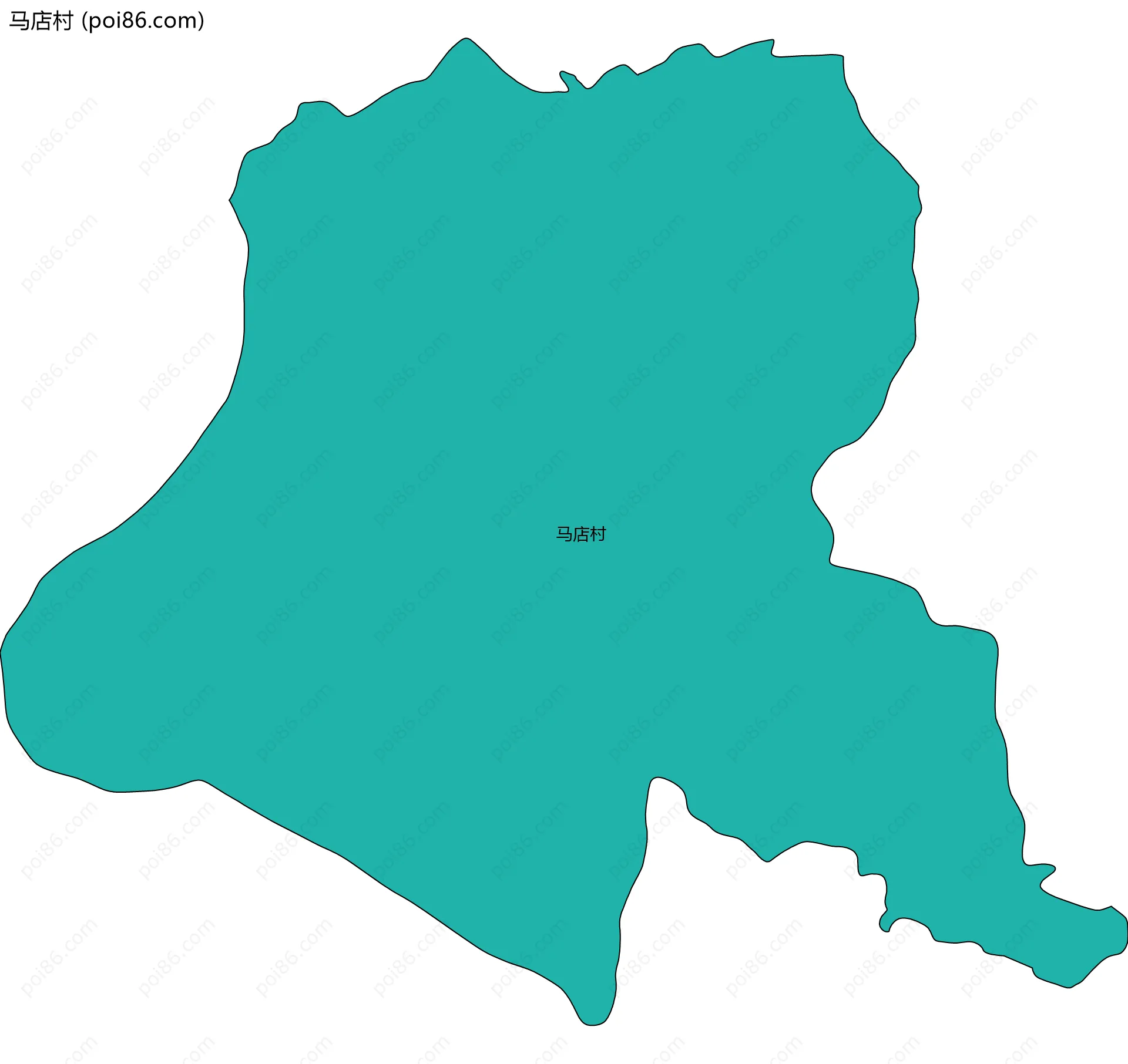 马店村边界地图