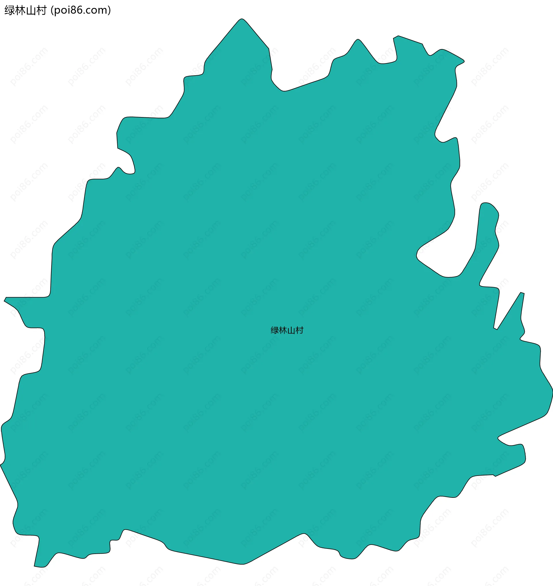 绿林山村边界地图