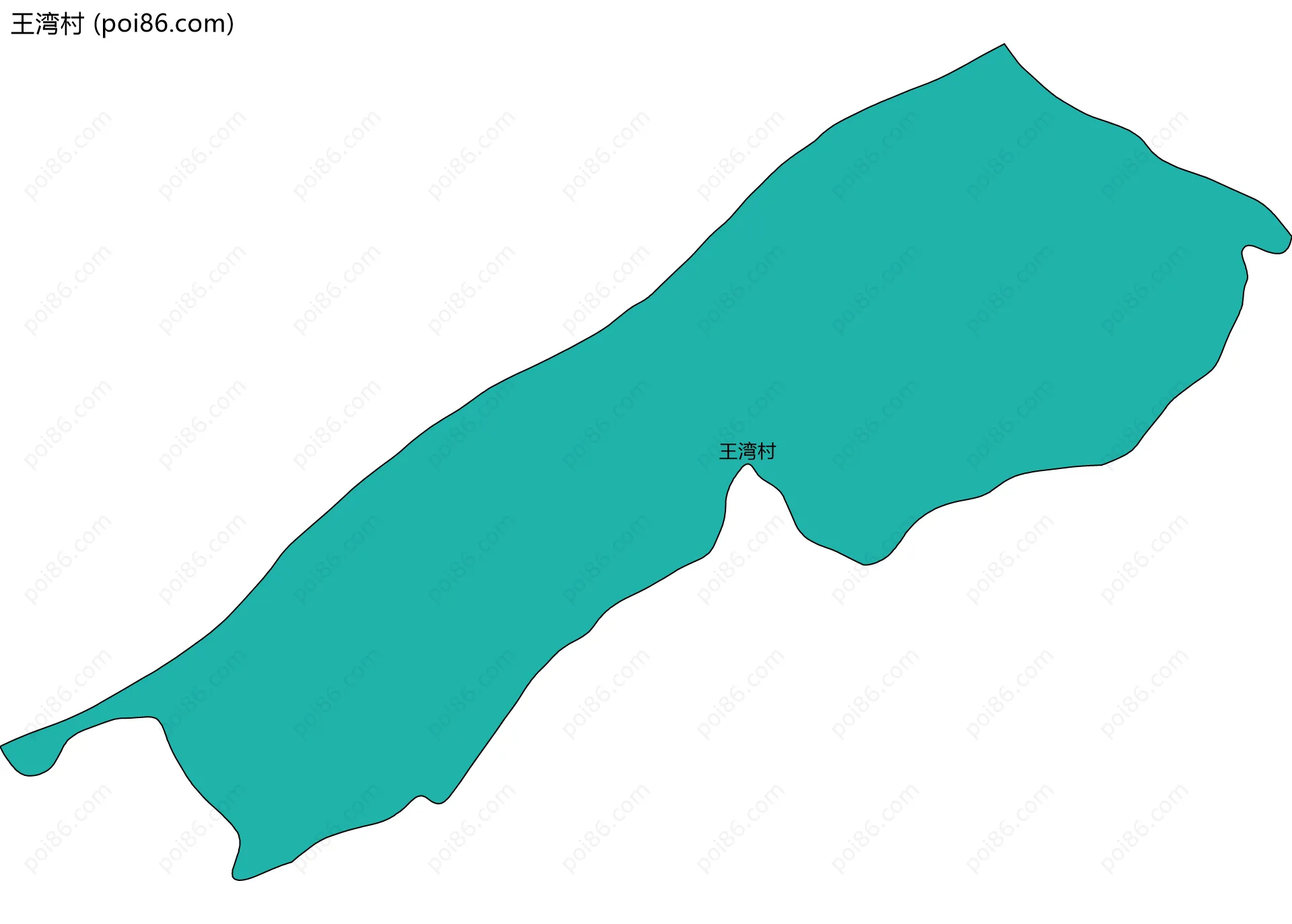 王湾村边界地图