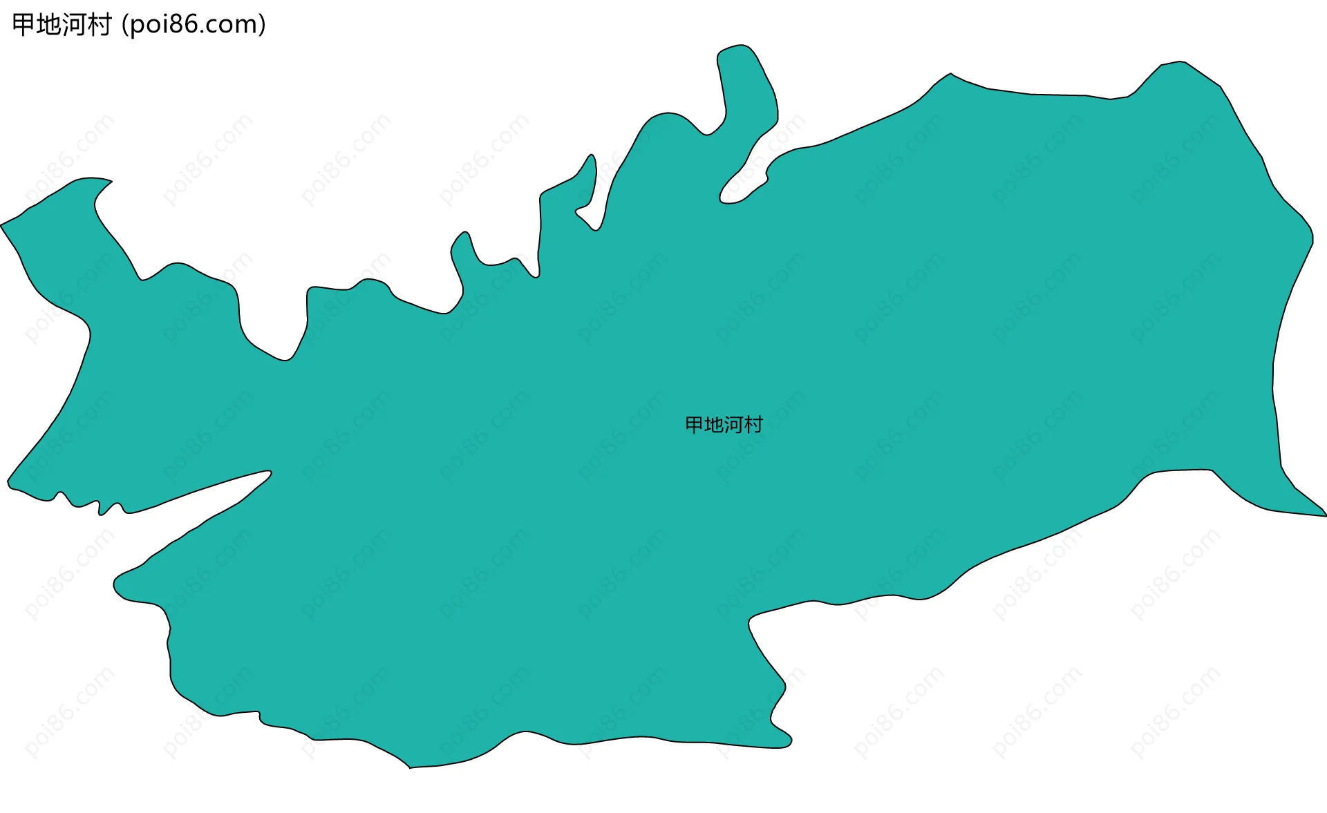 甲地河村边界地图