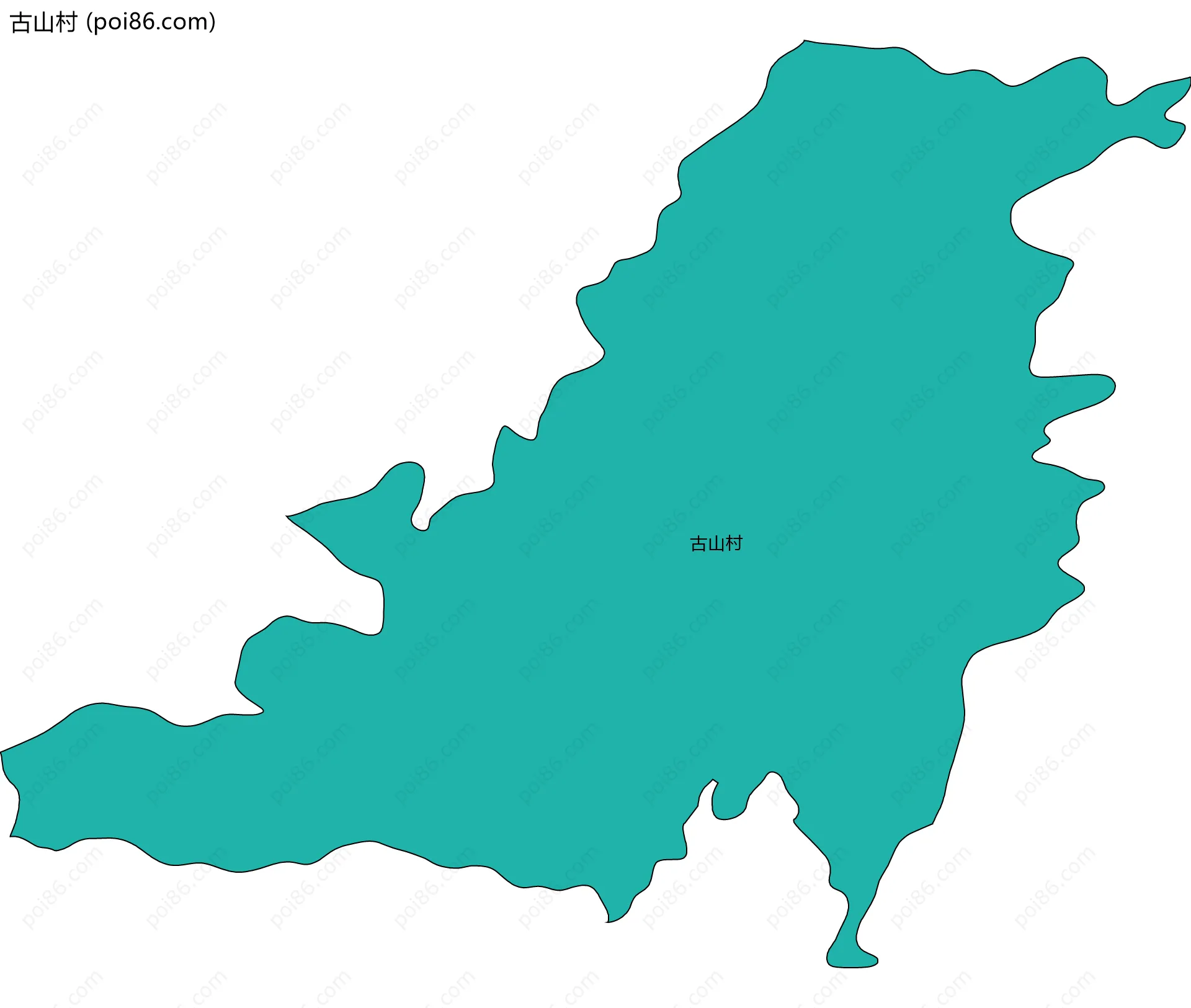 古山村边界地图