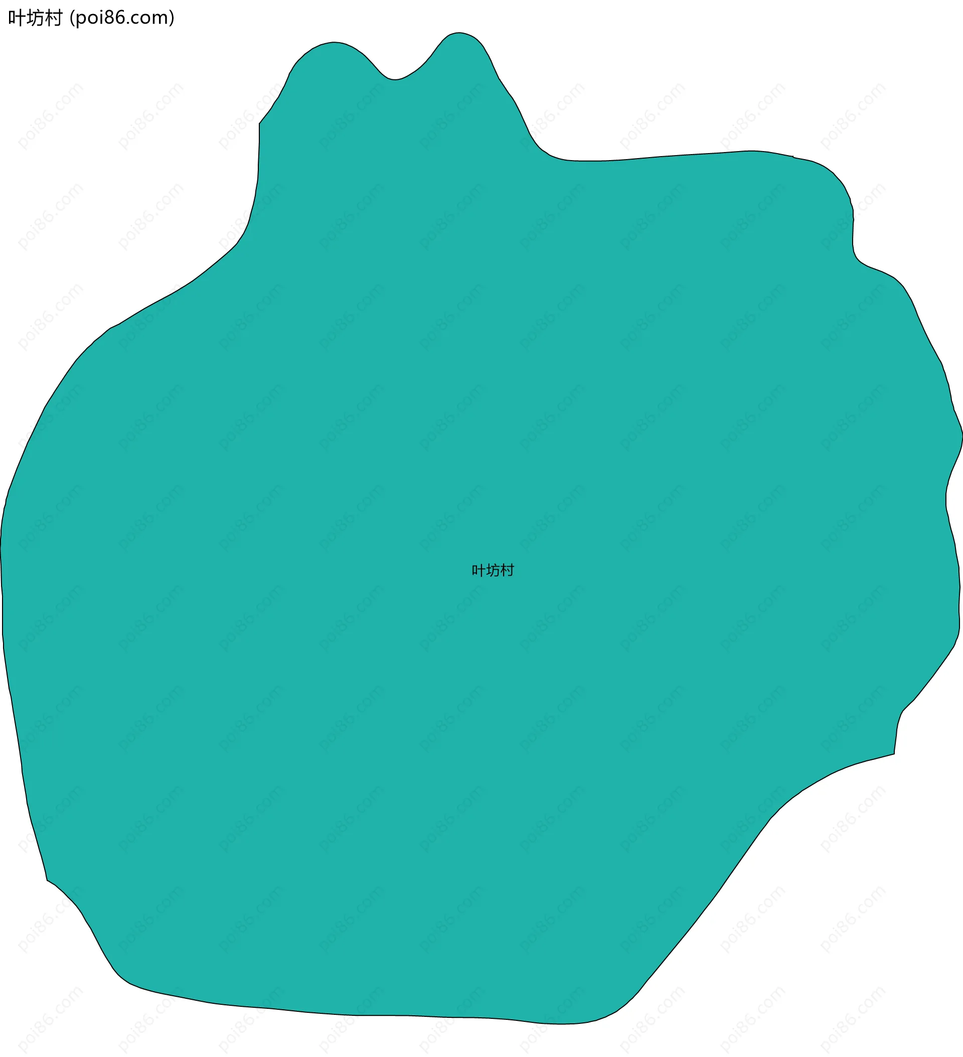 叶坊村边界地图