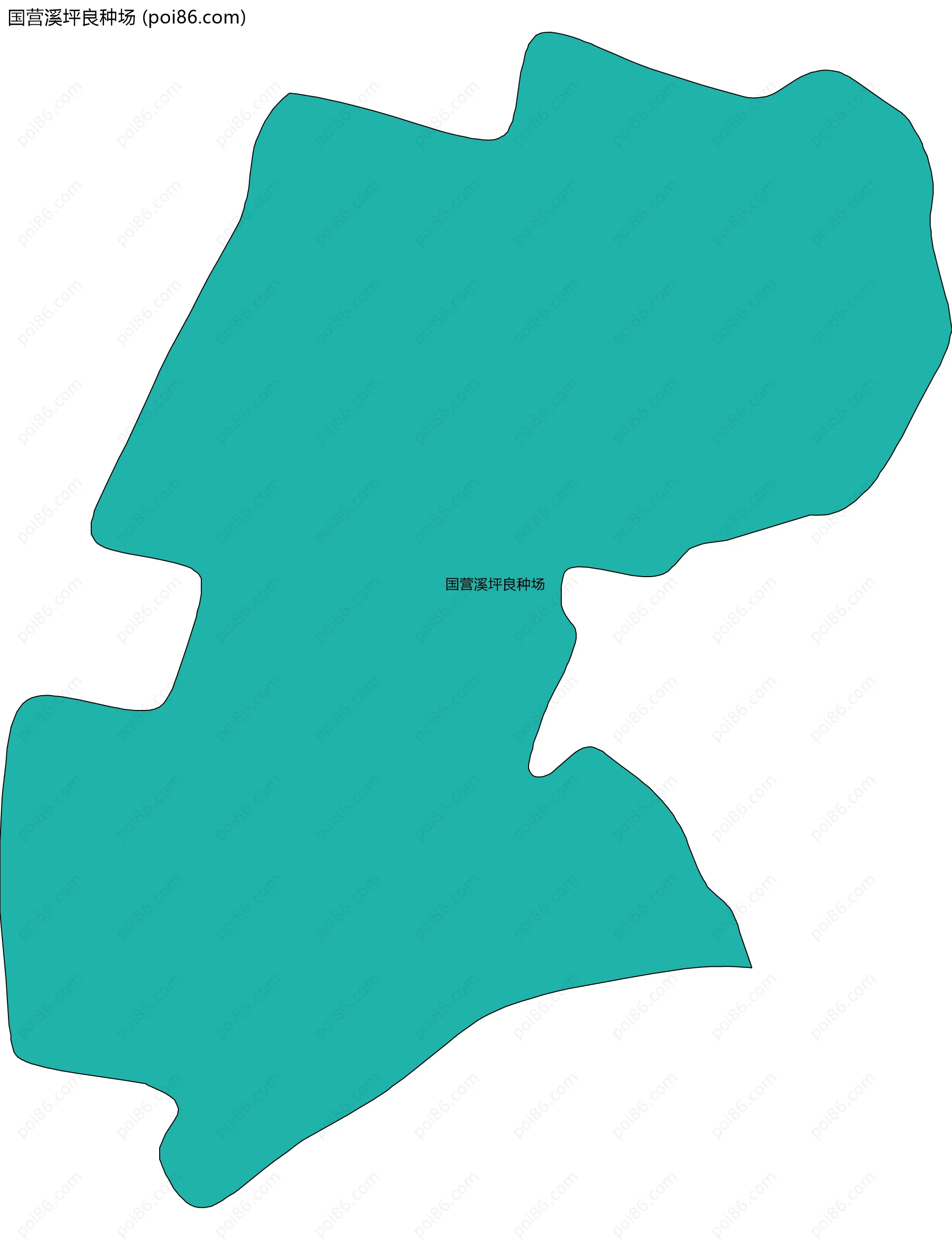 国营溪坪良种场边界地图