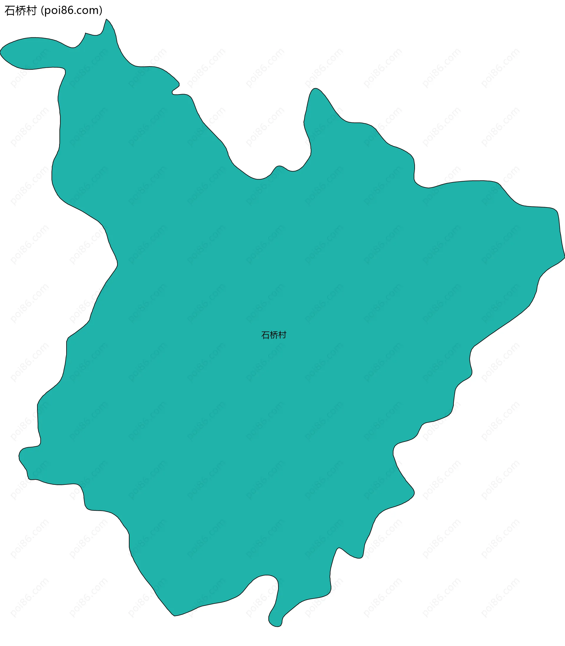 石桥村边界地图