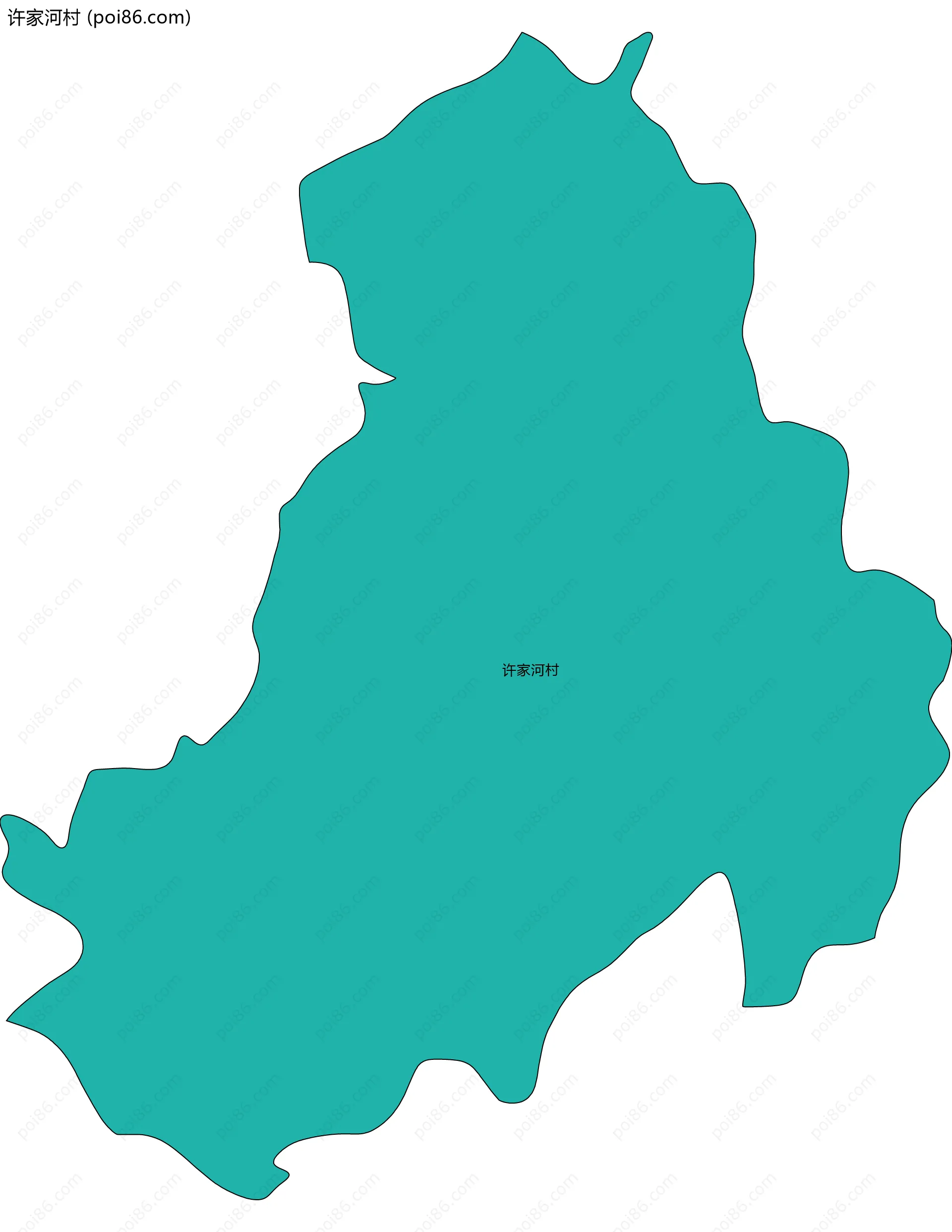 许家河村边界地图