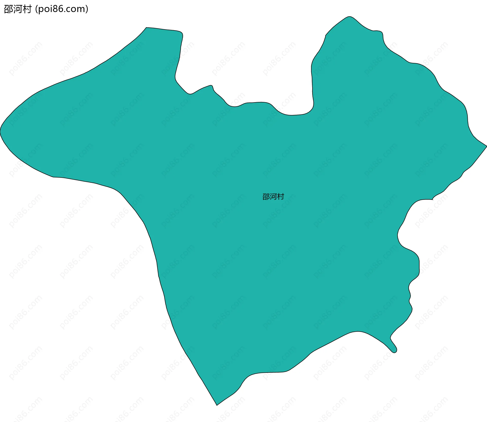 邵河村边界地图