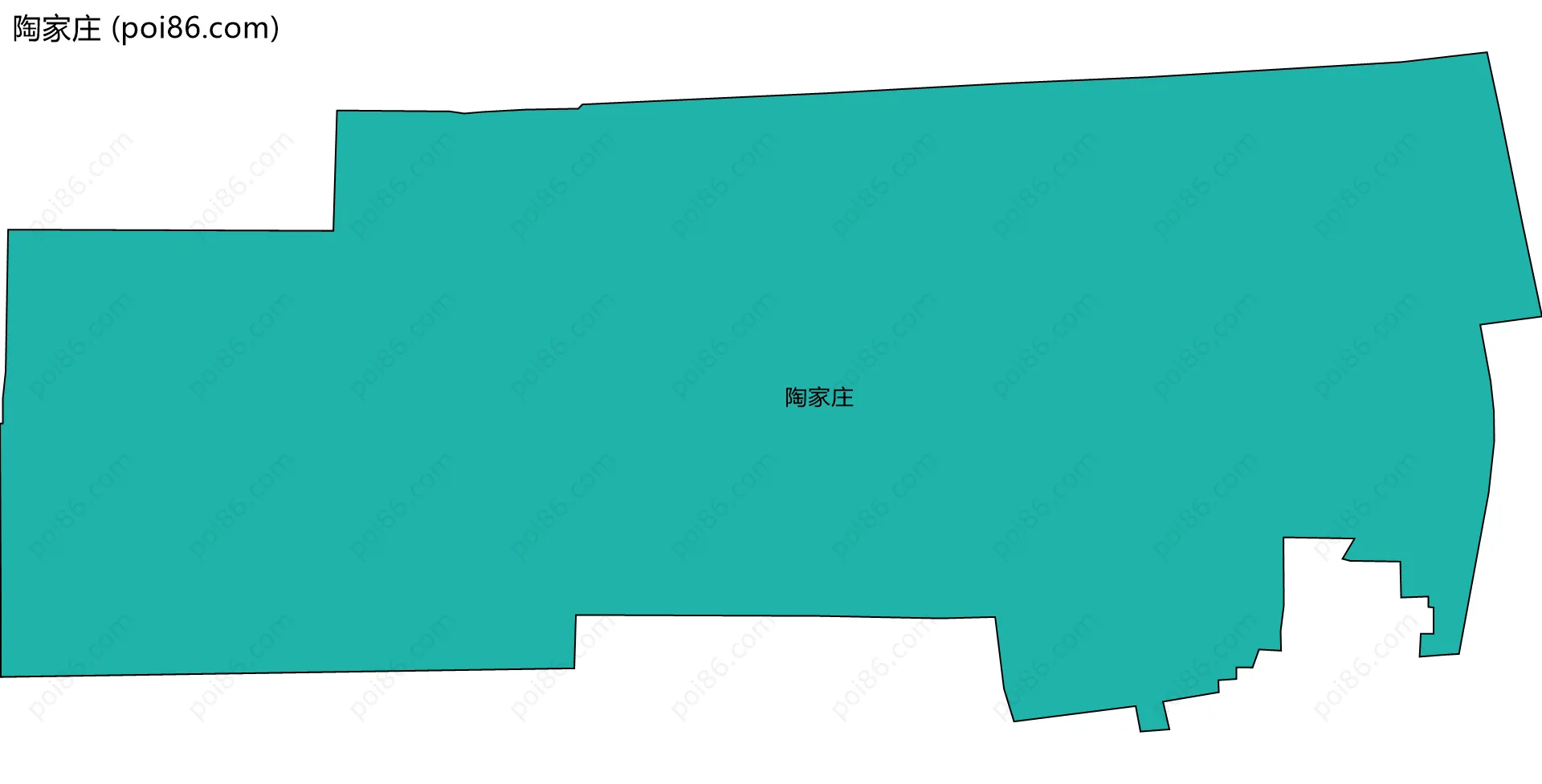 陶家庄边界地图