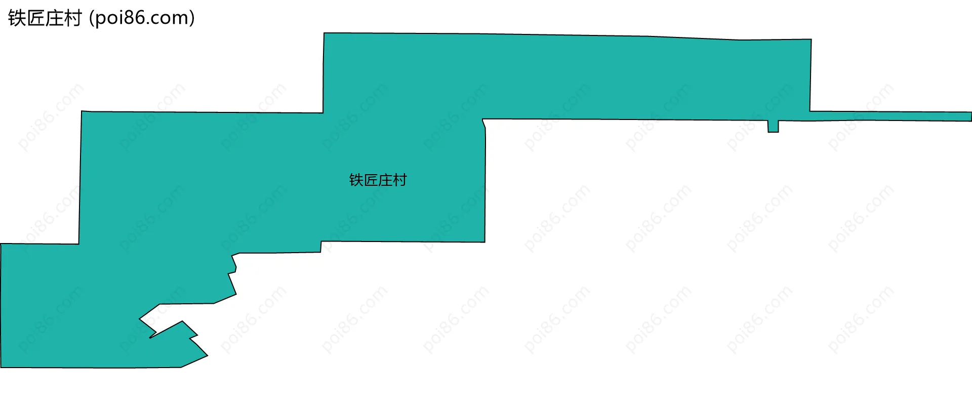 铁匠庄村边界地图