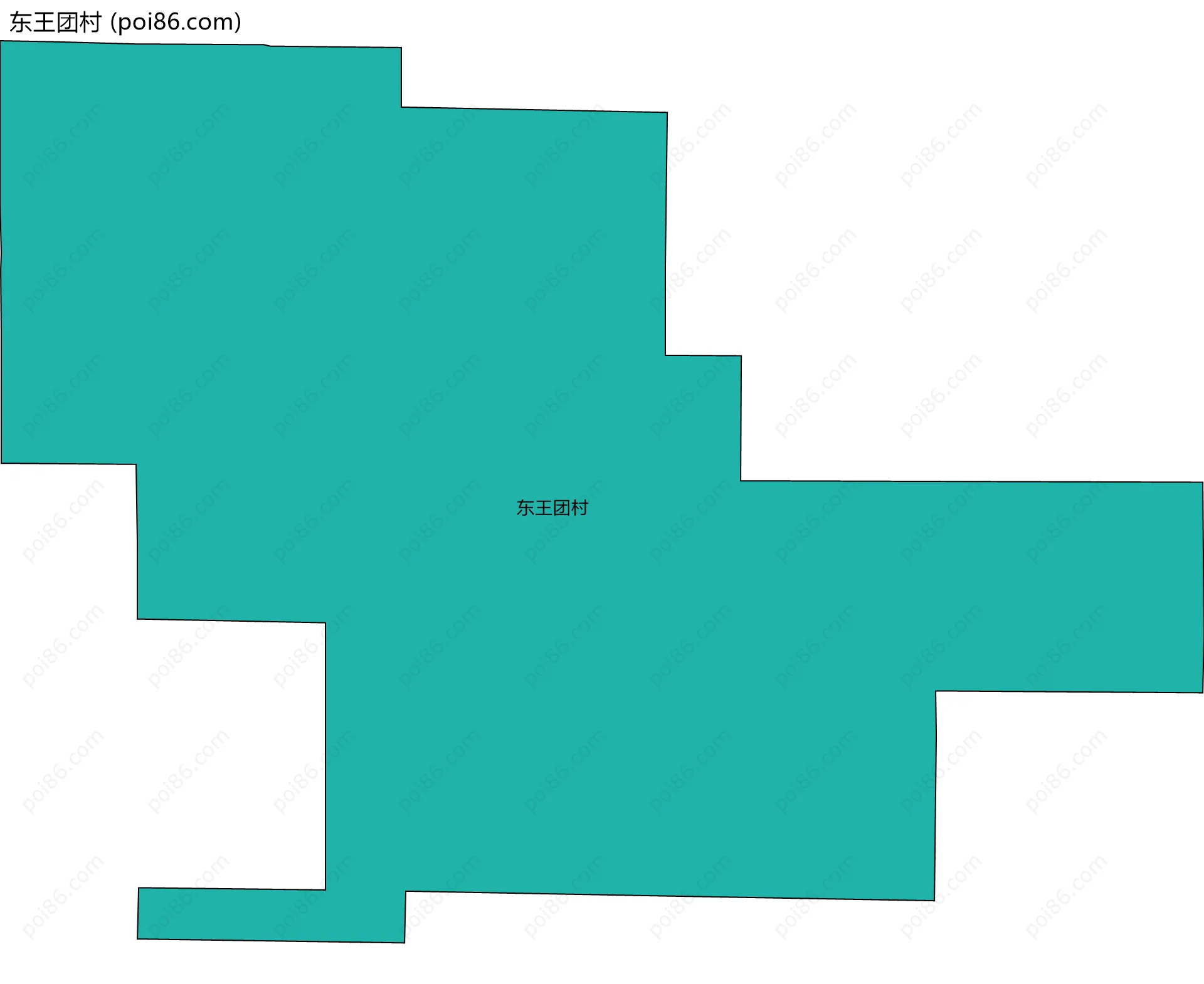 东王团村边界地图