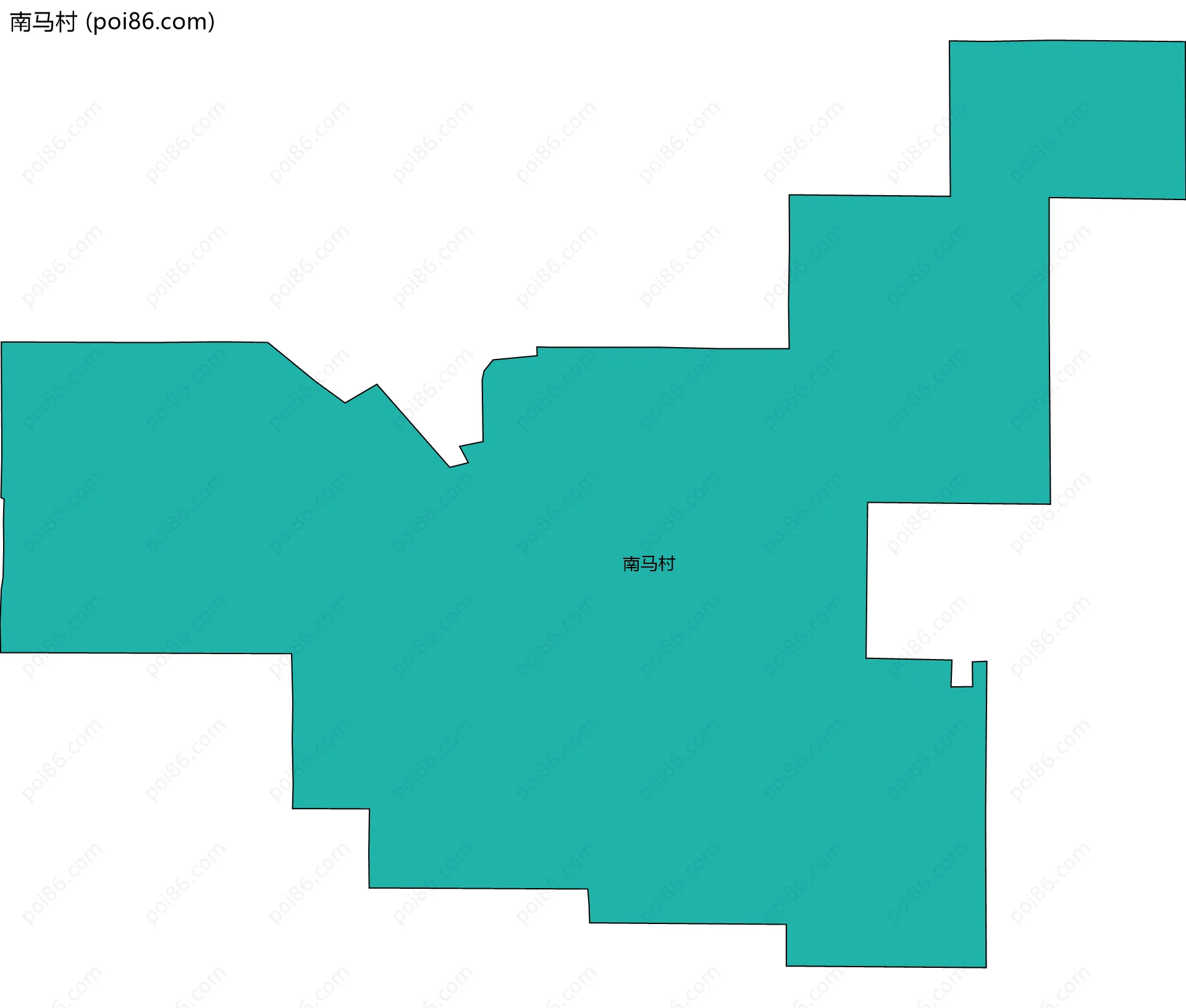 南马村边界地图