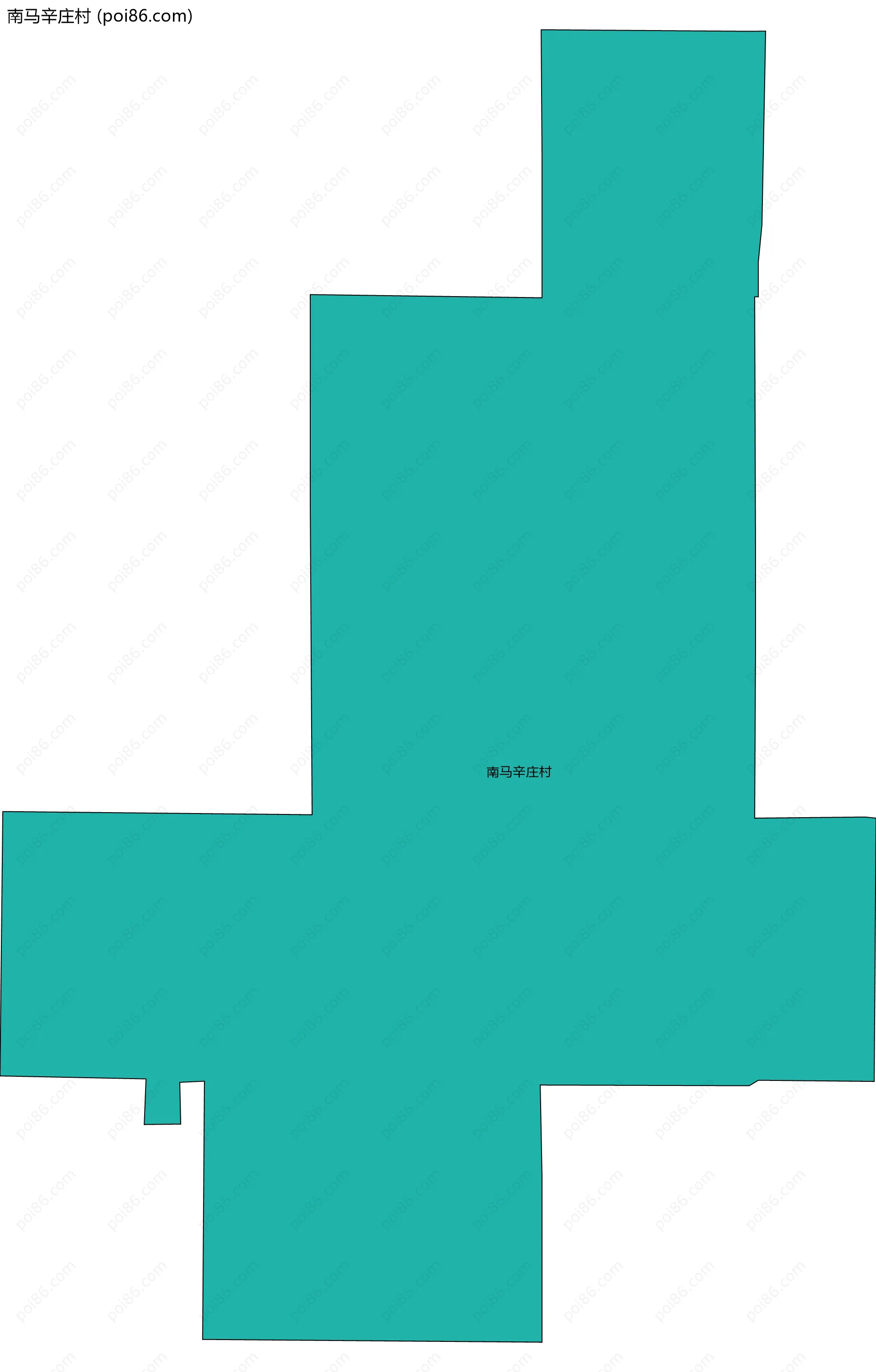 南马辛庄村边界地图