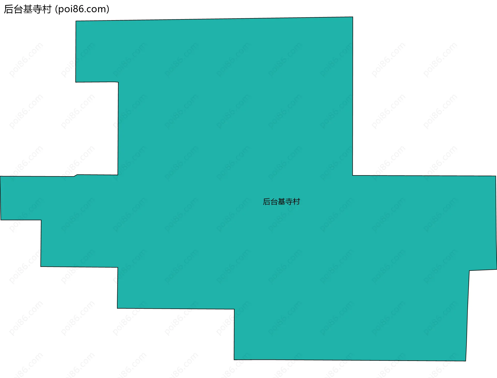 后台基寺村边界地图