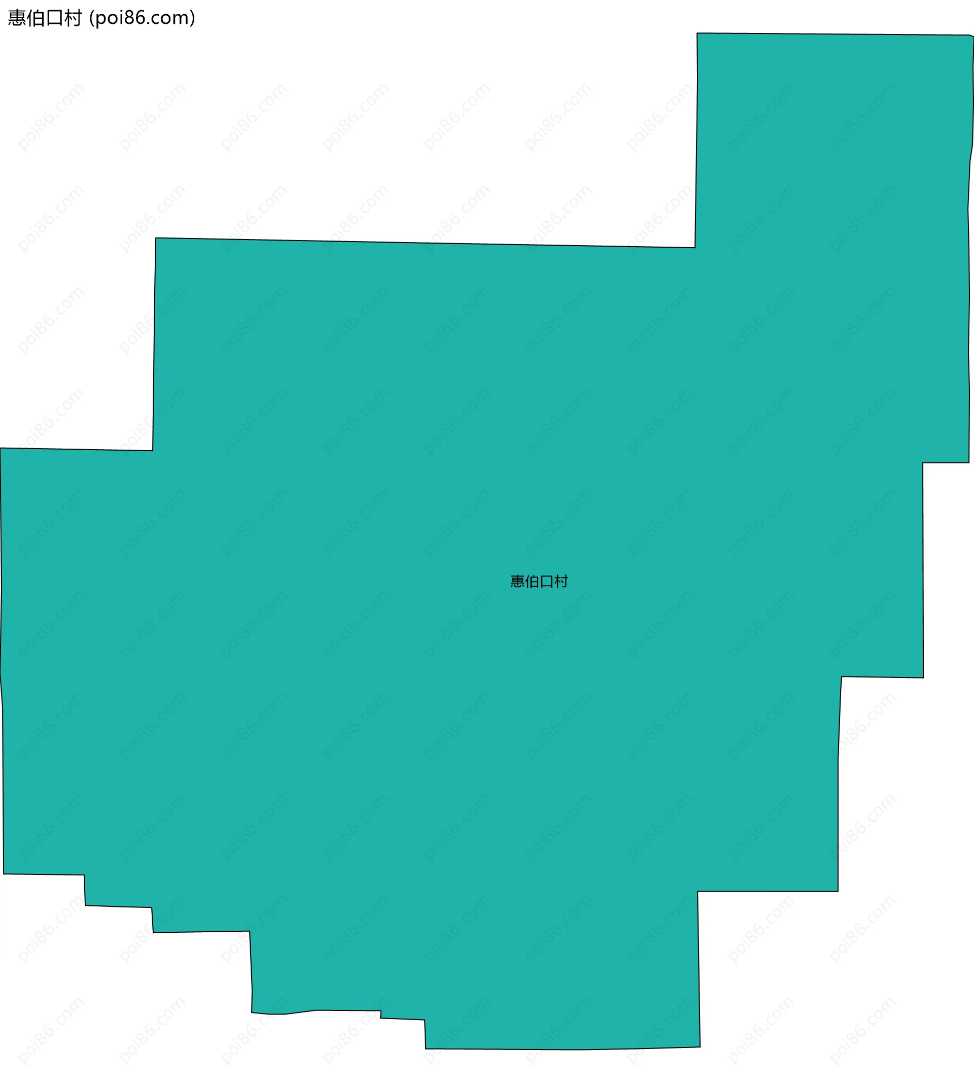 惠伯口村边界地图