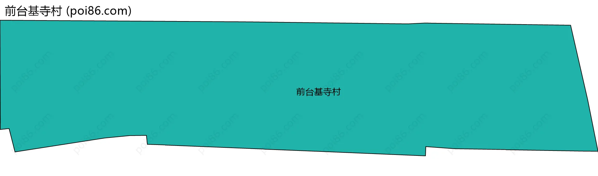 前台基寺村边界地图