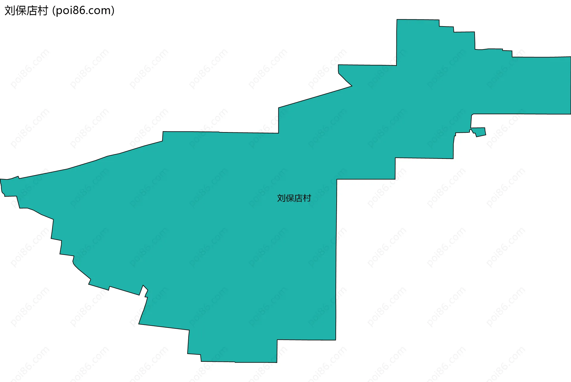 刘保店村边界地图