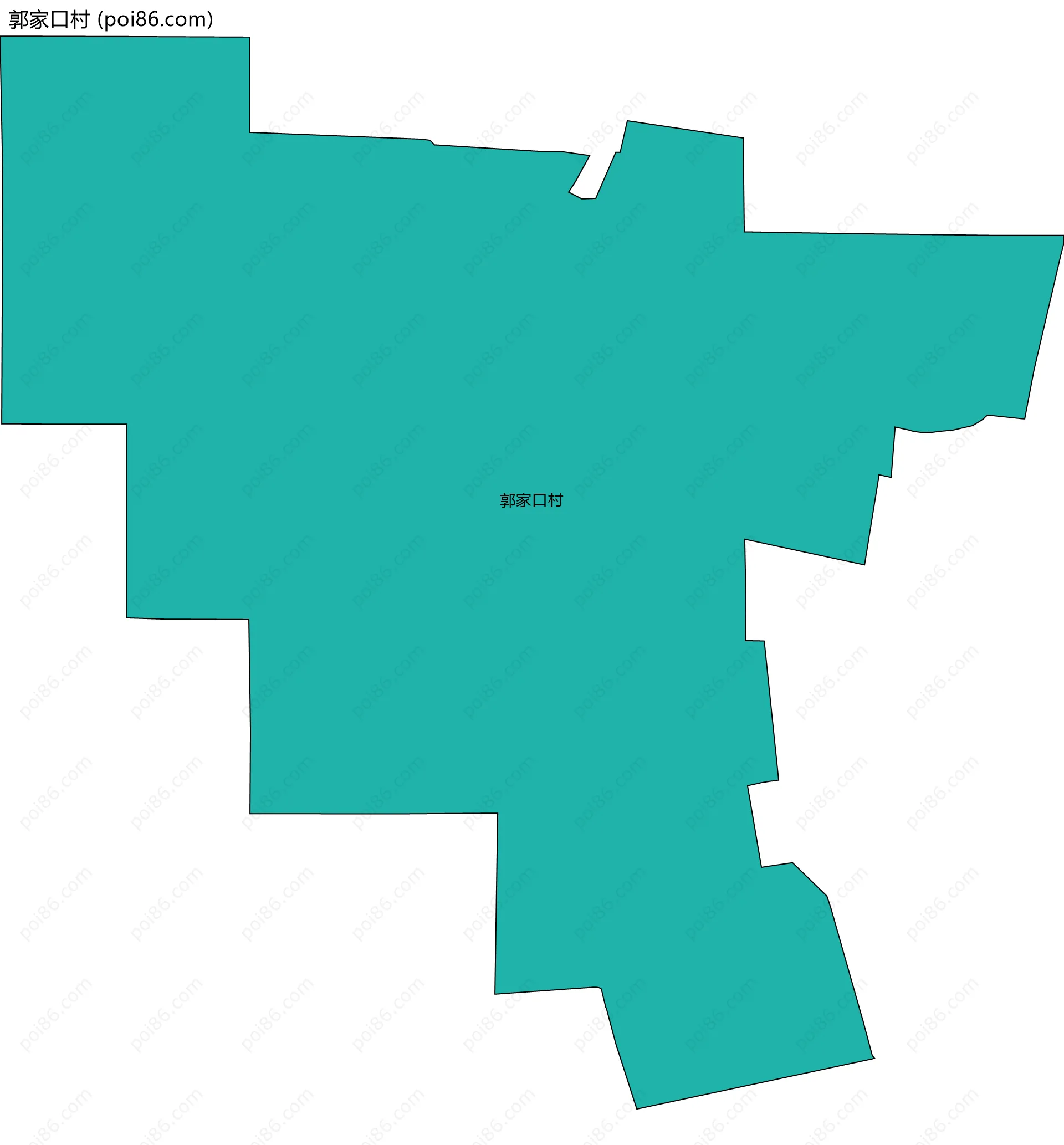 郭家口村边界地图