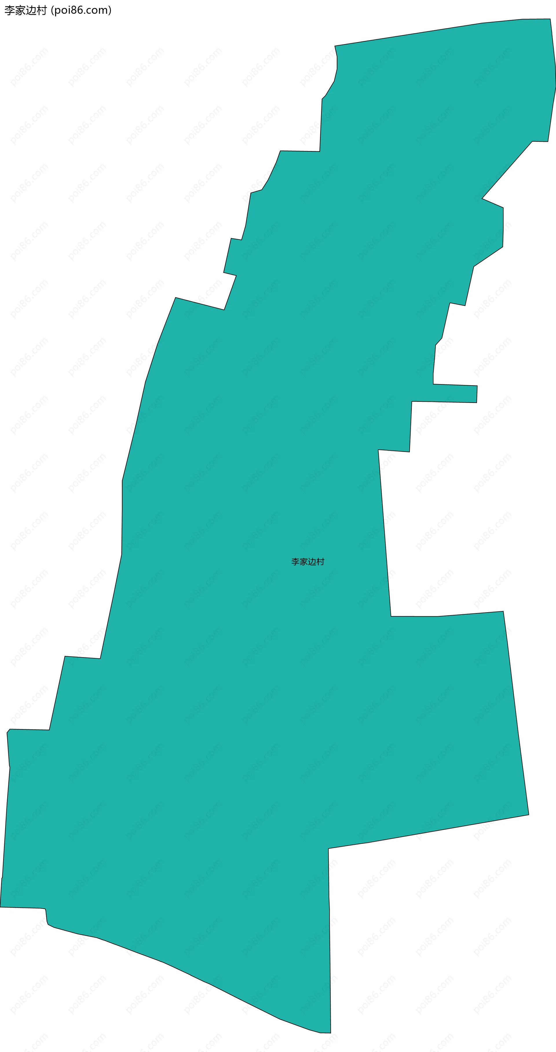 李家边村边界地图
