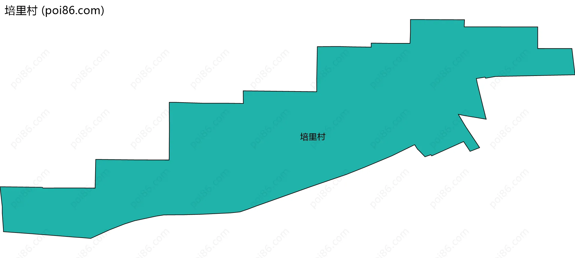 培里村边界地图