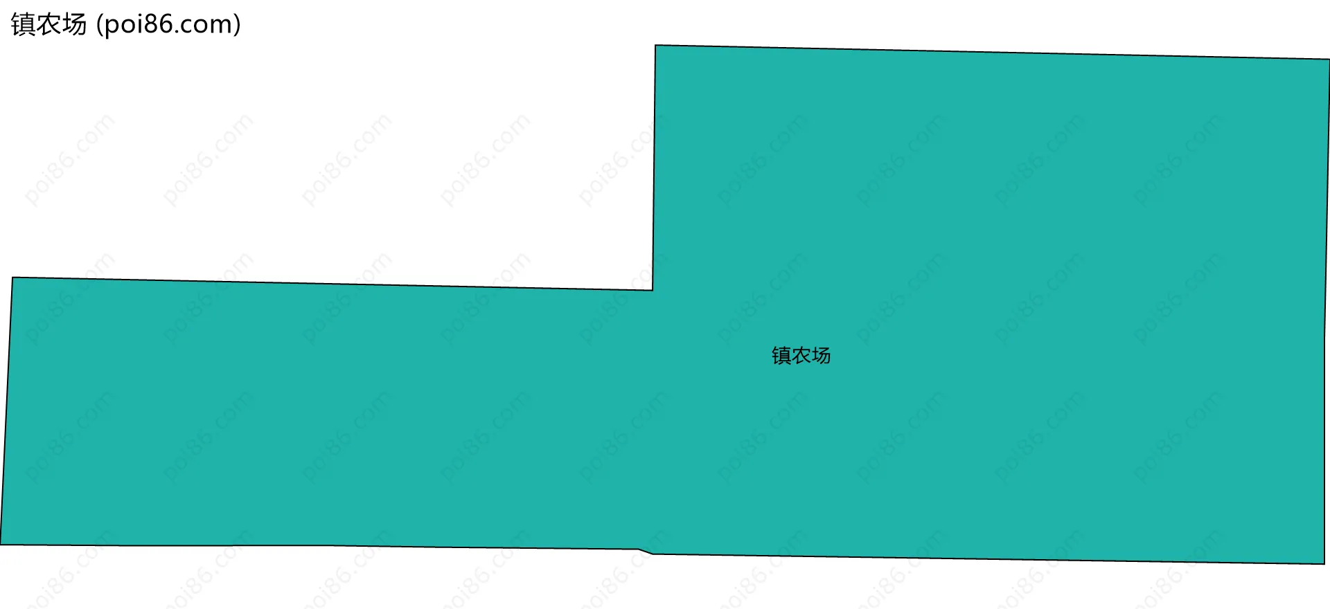 镇农场边界地图