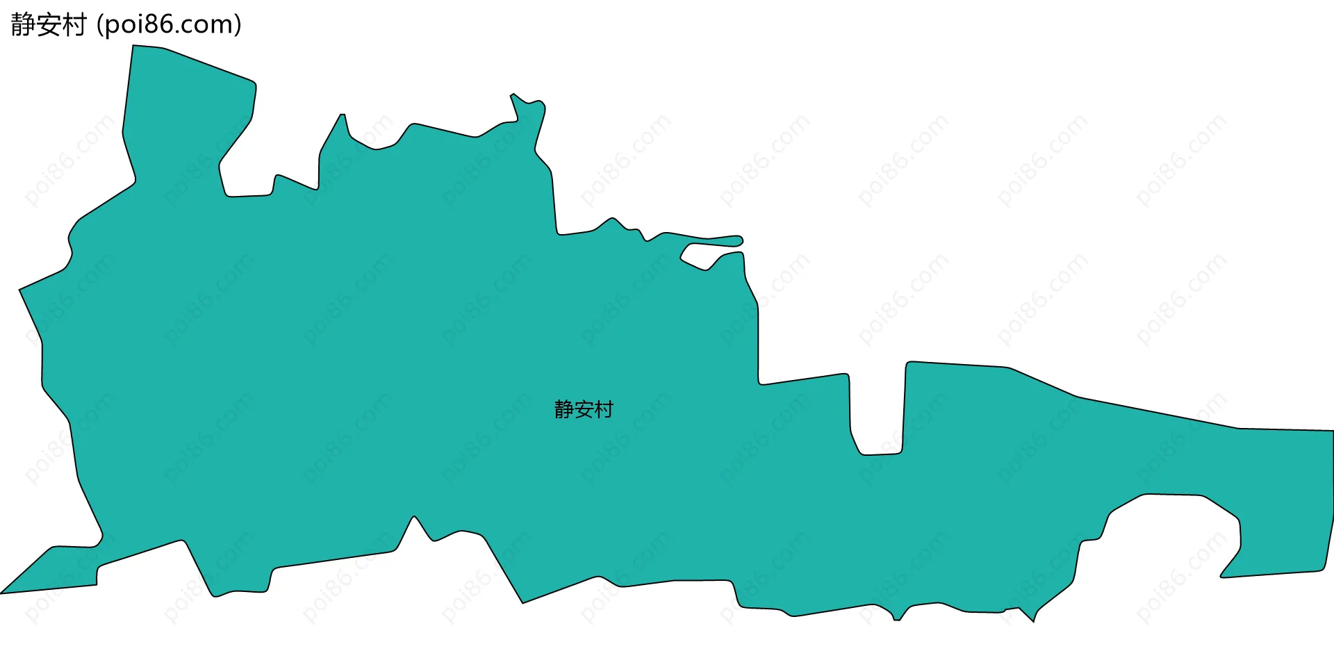 静安村边界地图