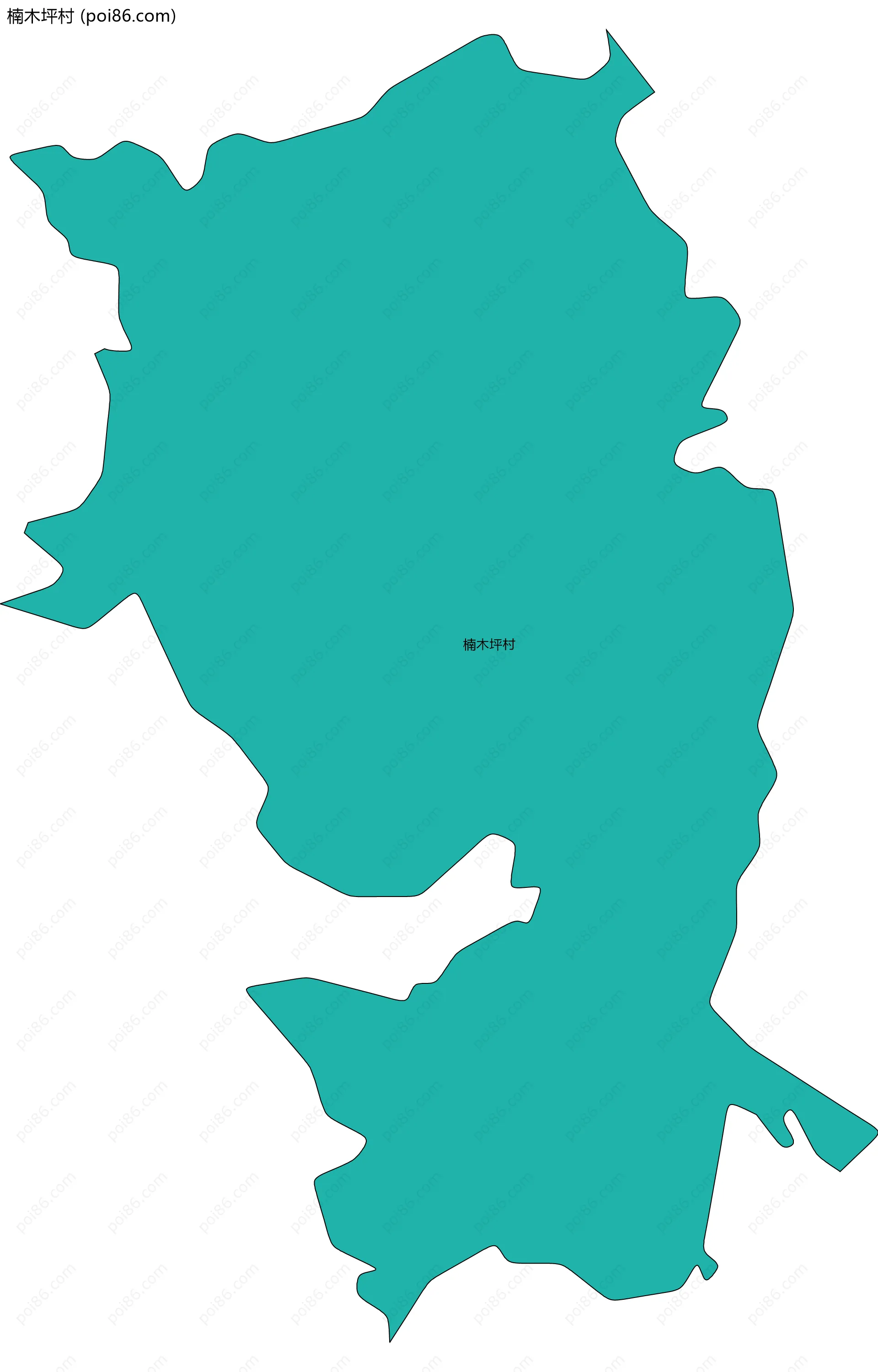 楠木坪村边界地图