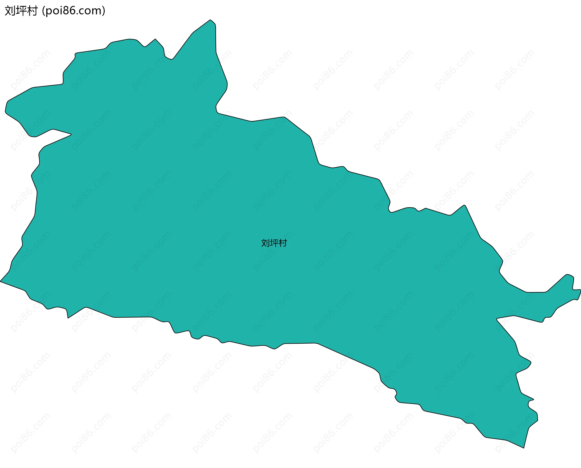 刘坪村边界地图