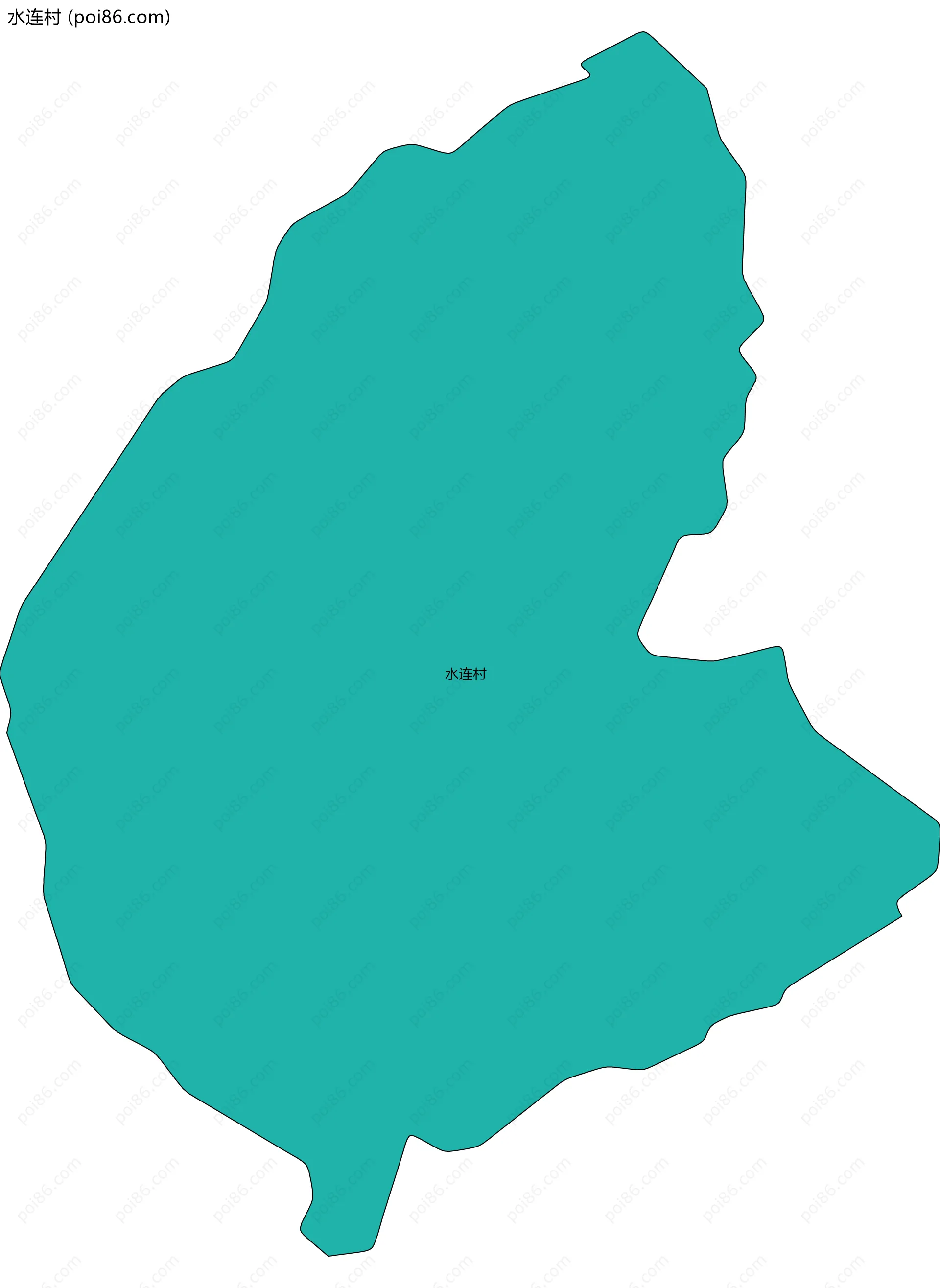 水连村边界地图