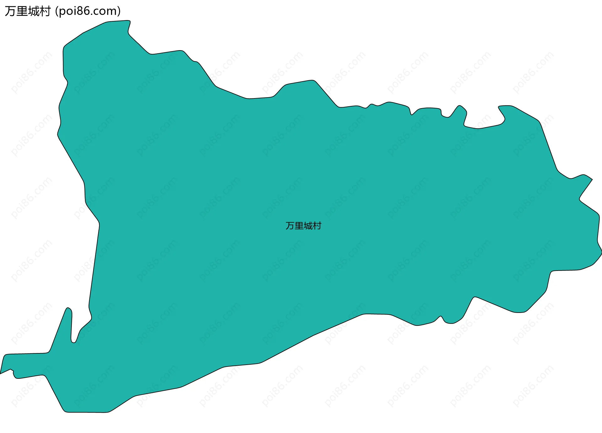 万里城村边界地图
